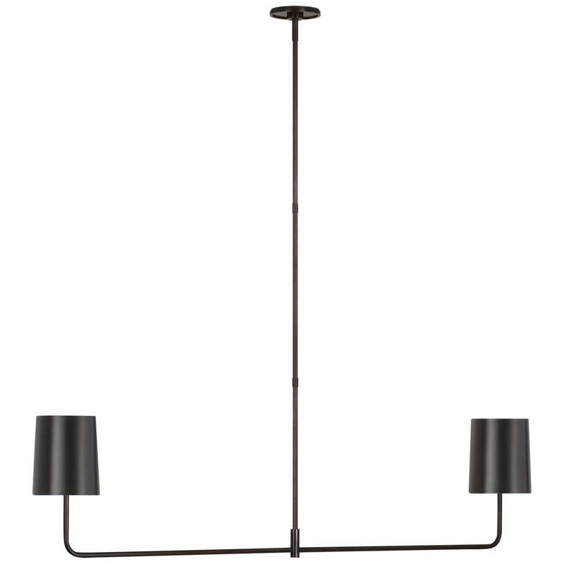 Barbara Barry Go Lightly 54 Inch 2 Light LED Linear Suspension Light by Visual Comfort Signature Collection