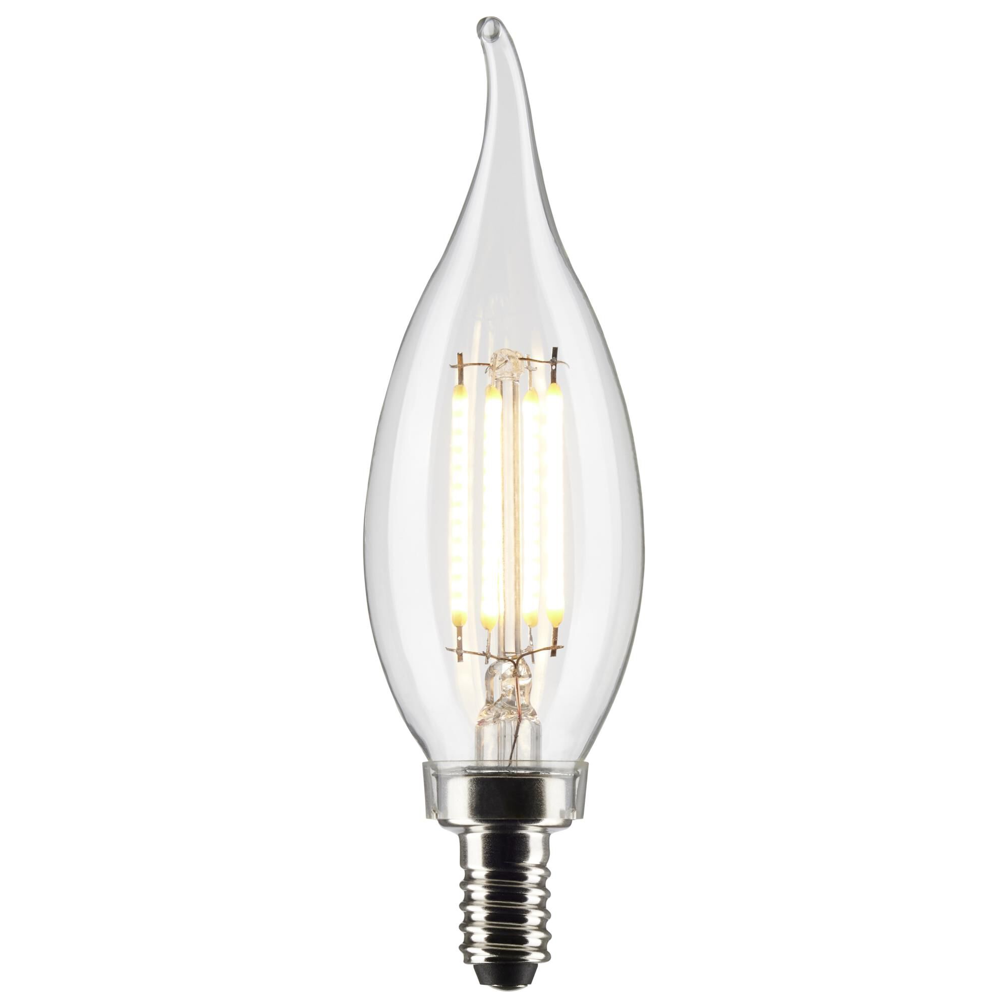 Dimmable 3 Watt 2700K CA10 LED Light Bulb by Satco