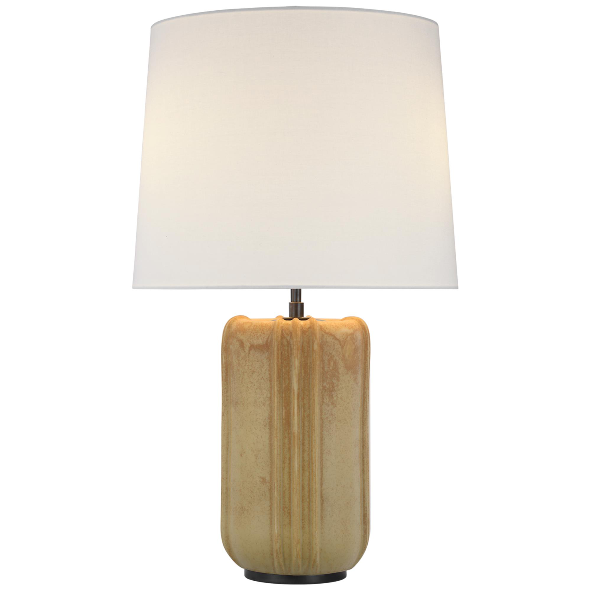 Shown in Yellow Oxide finish and Linen shade