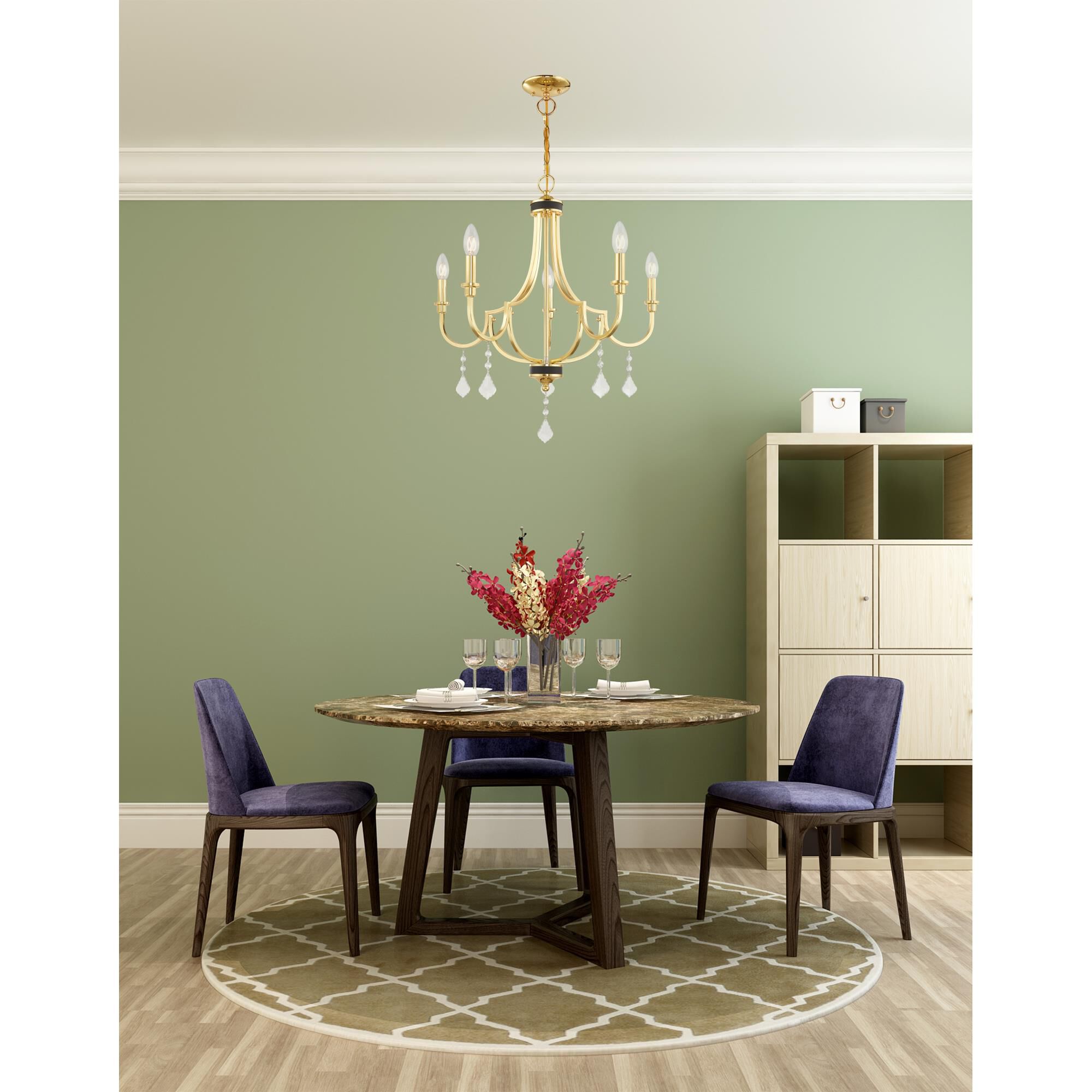 Shown in Polished Brass finish