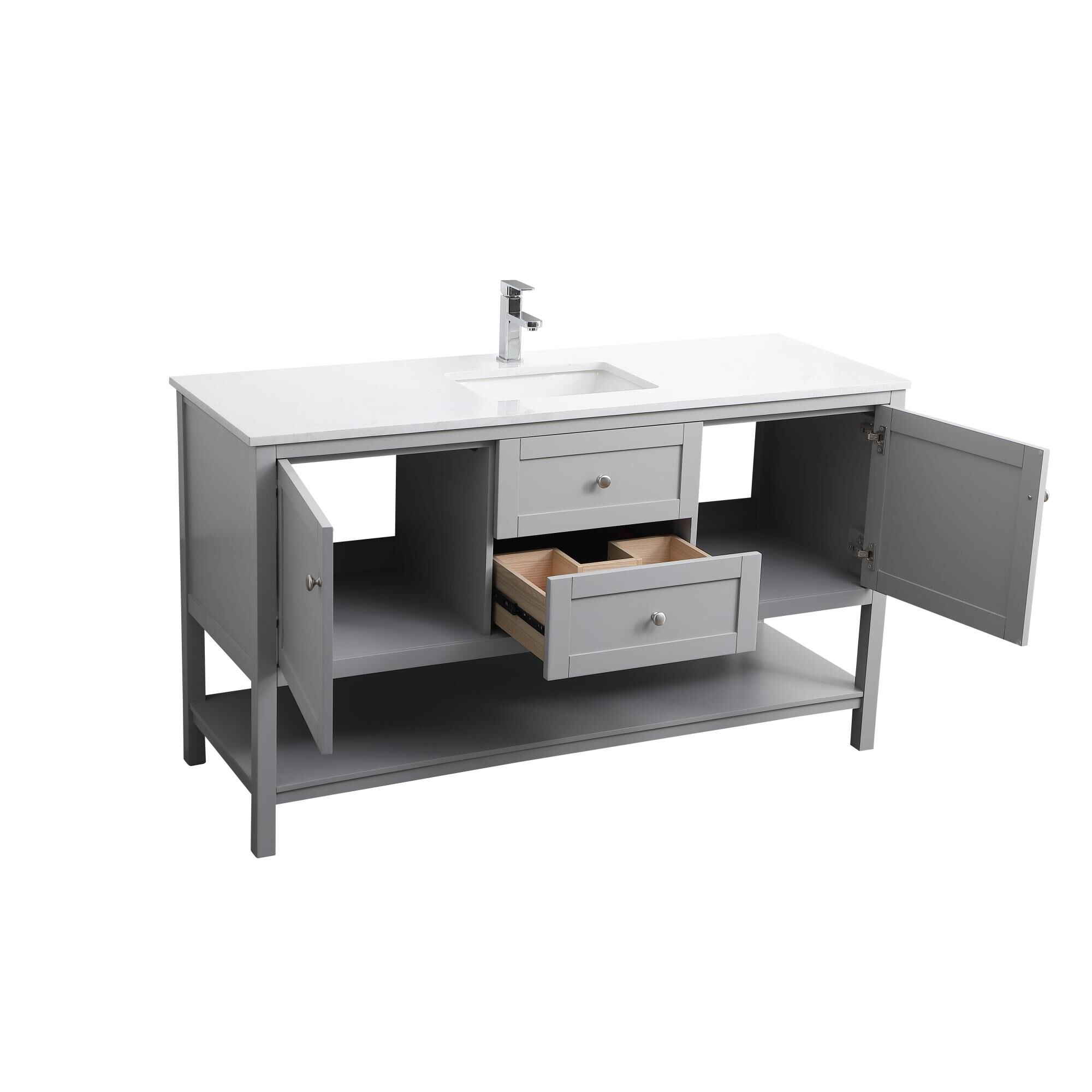 Heath 60 Inch Bath Vanity by Elegant Decor