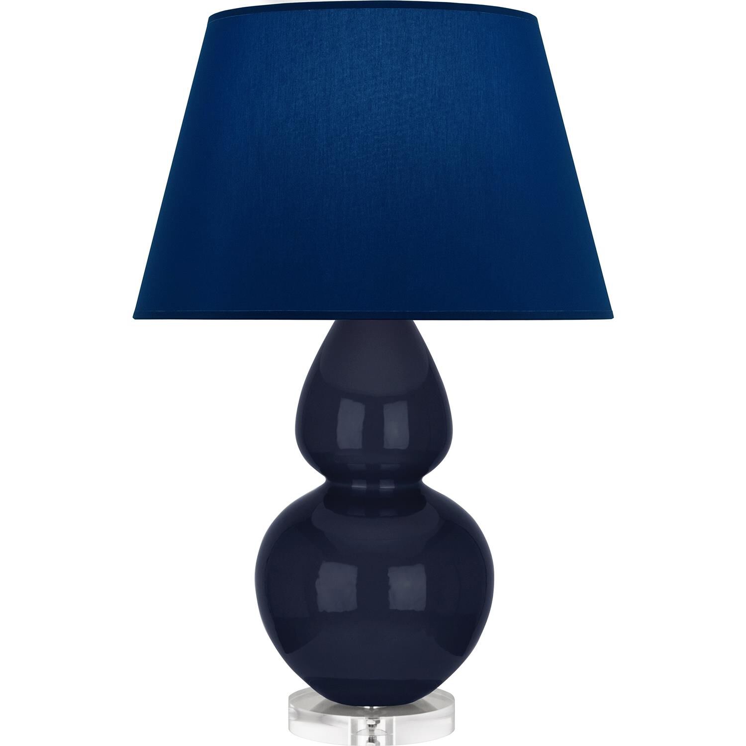 Shown in Midnight Blue finish and Navy and Gray shade and Lucite accent