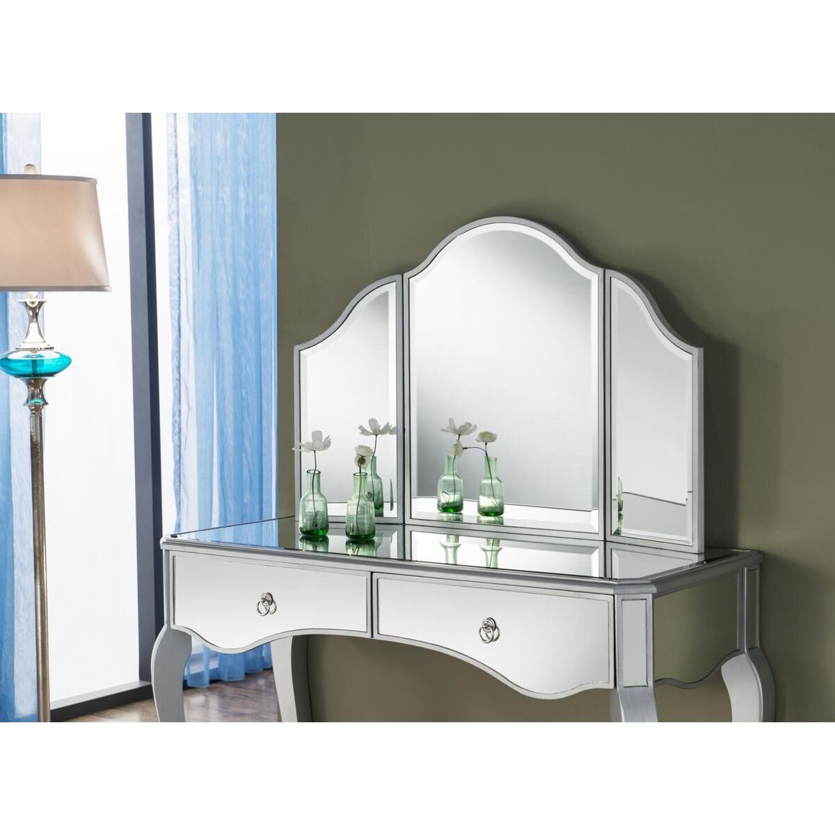 Contempo Make Up Mirror by Elegant Decor