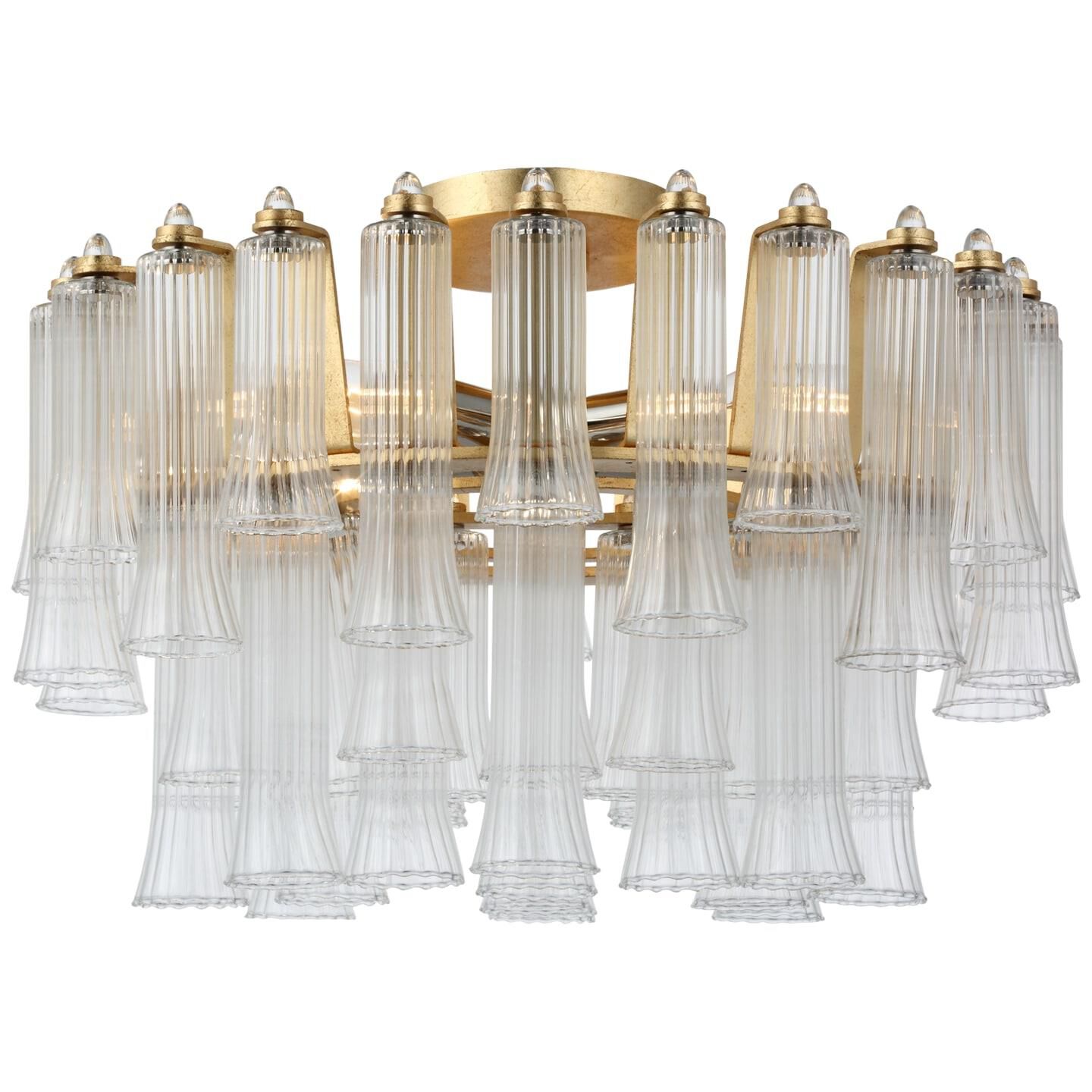 Julie Neill Lorelei 18 Inch 4 Light LED Flush Mount by Visual Comfort Signature Collection