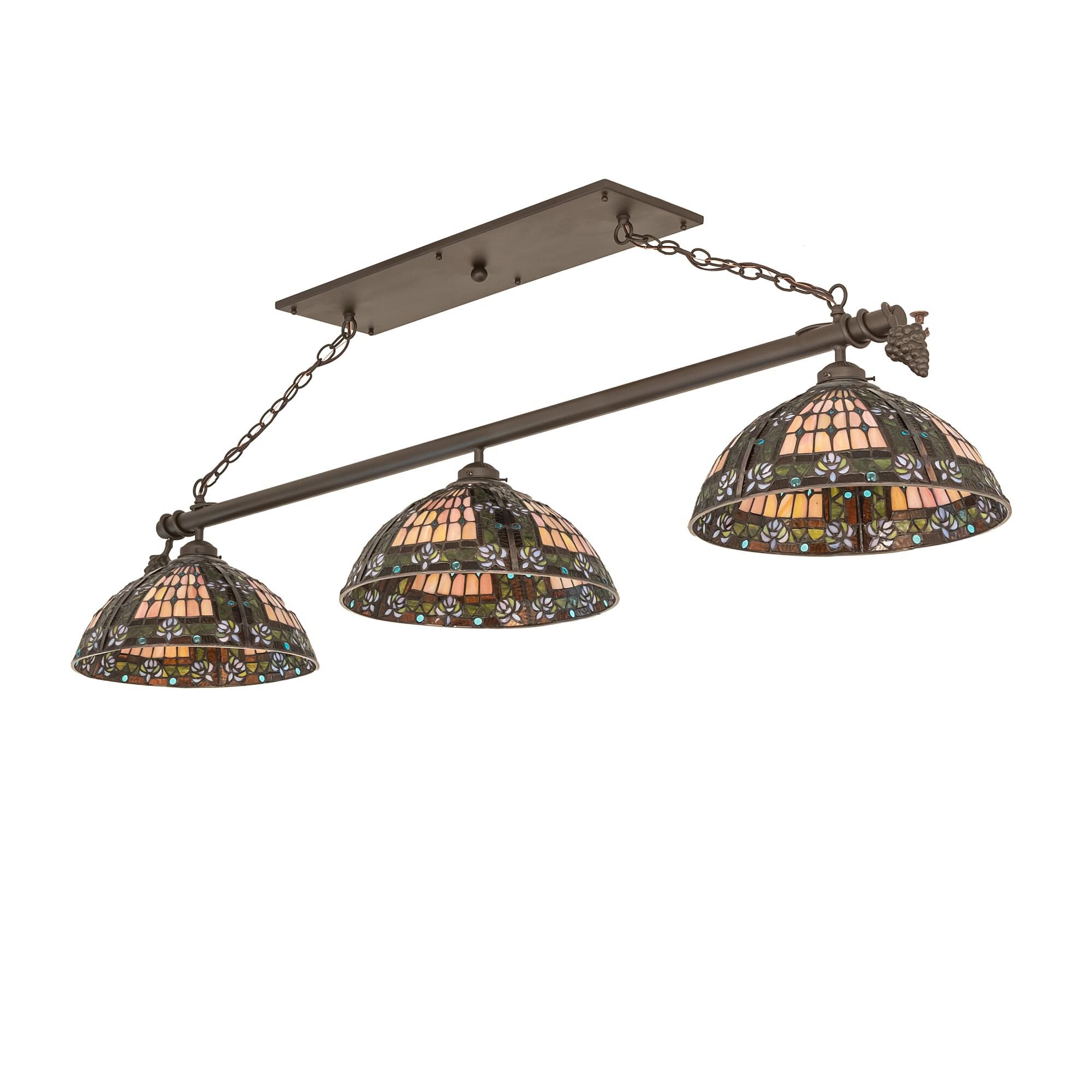 Fleur-De-Lis 65 Inch 3 Light Linear Suspension Light by Meyda Lighting