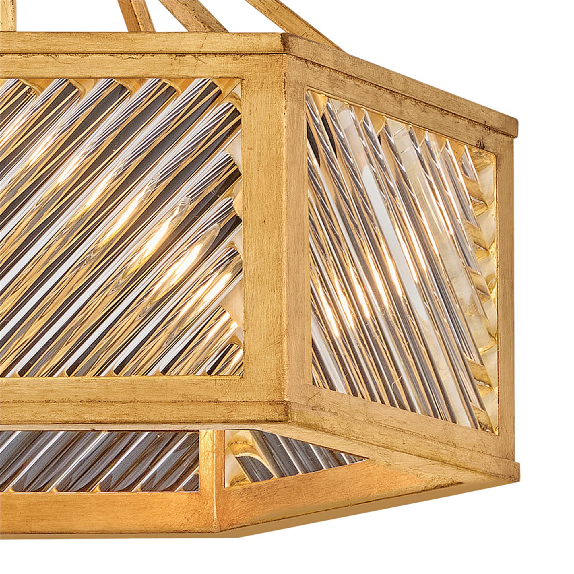 Sura 19 Inch 4 Light Semi Flush Mount,