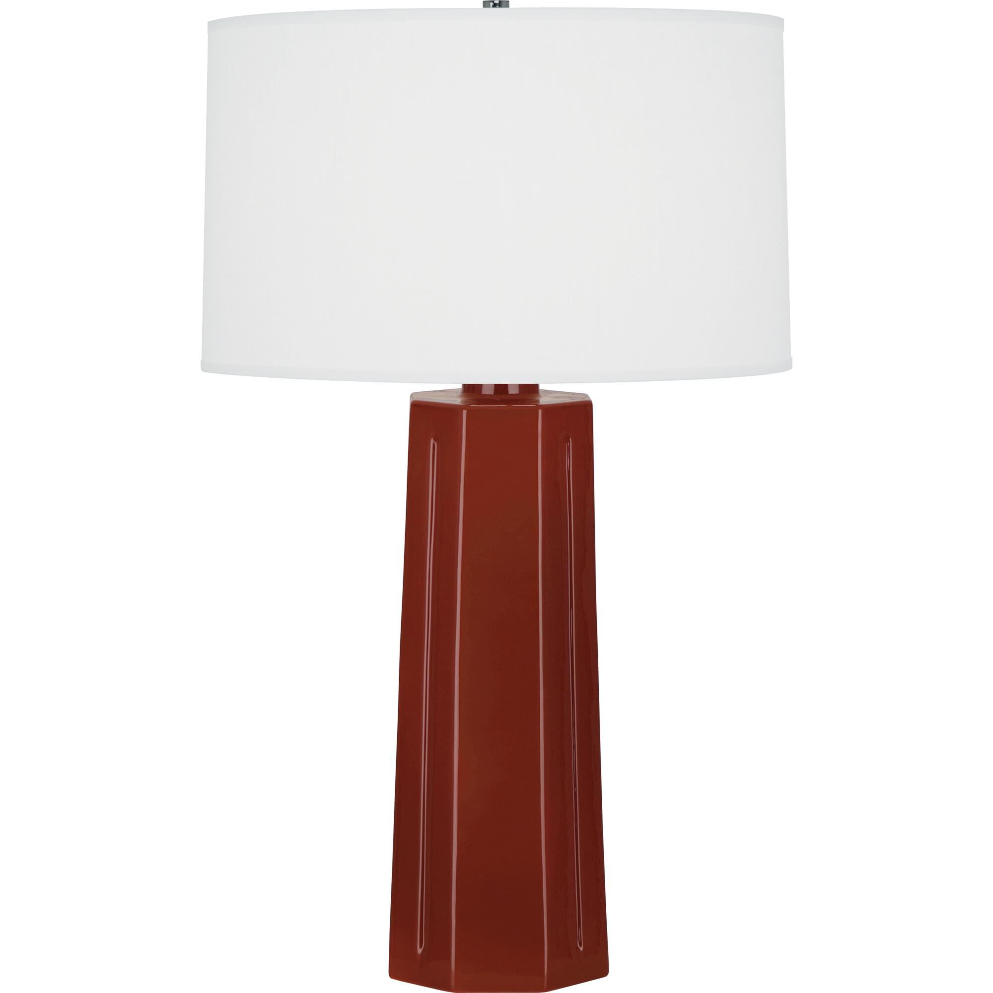 Shown in Oxblood Glazed finish and Oyster shade