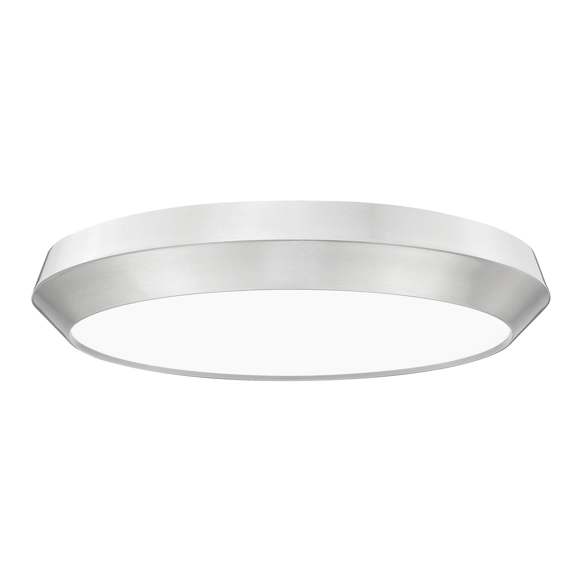 Shown in Brushed Nickel finish and White glass