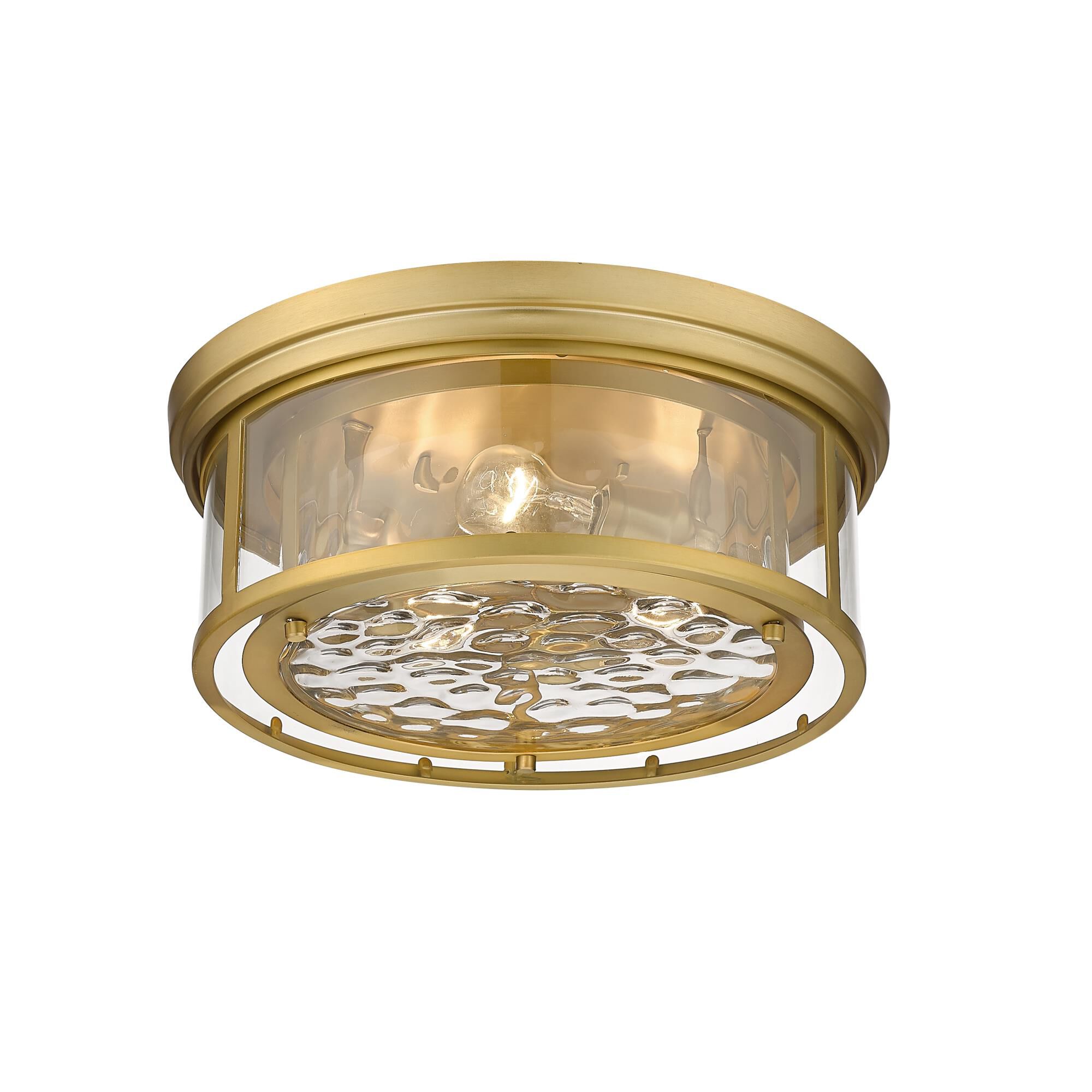 Shown in Olde Brass finish and Glass shade