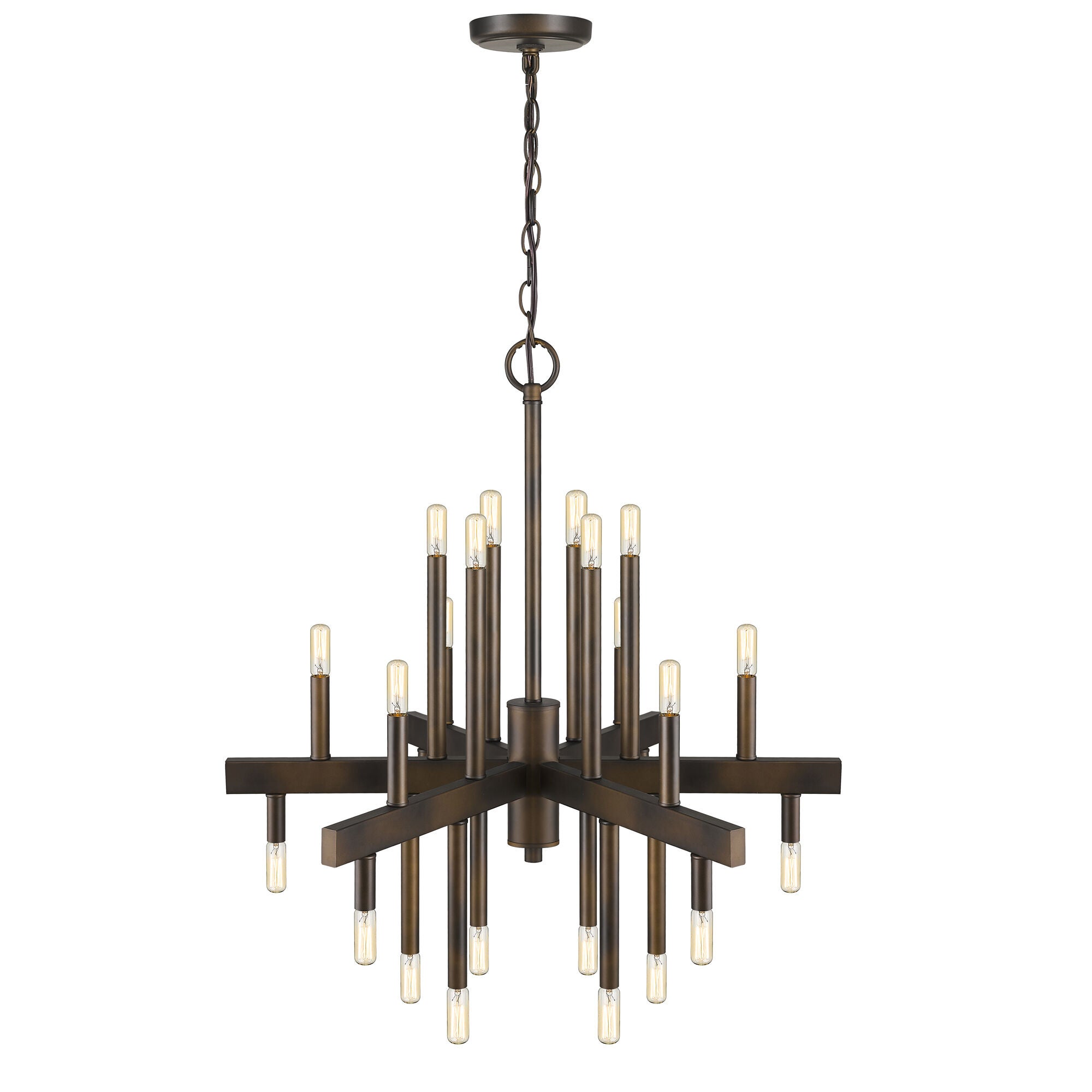 Shown in Oil-Rubbed Bronze finish and -- glass and -- shade
