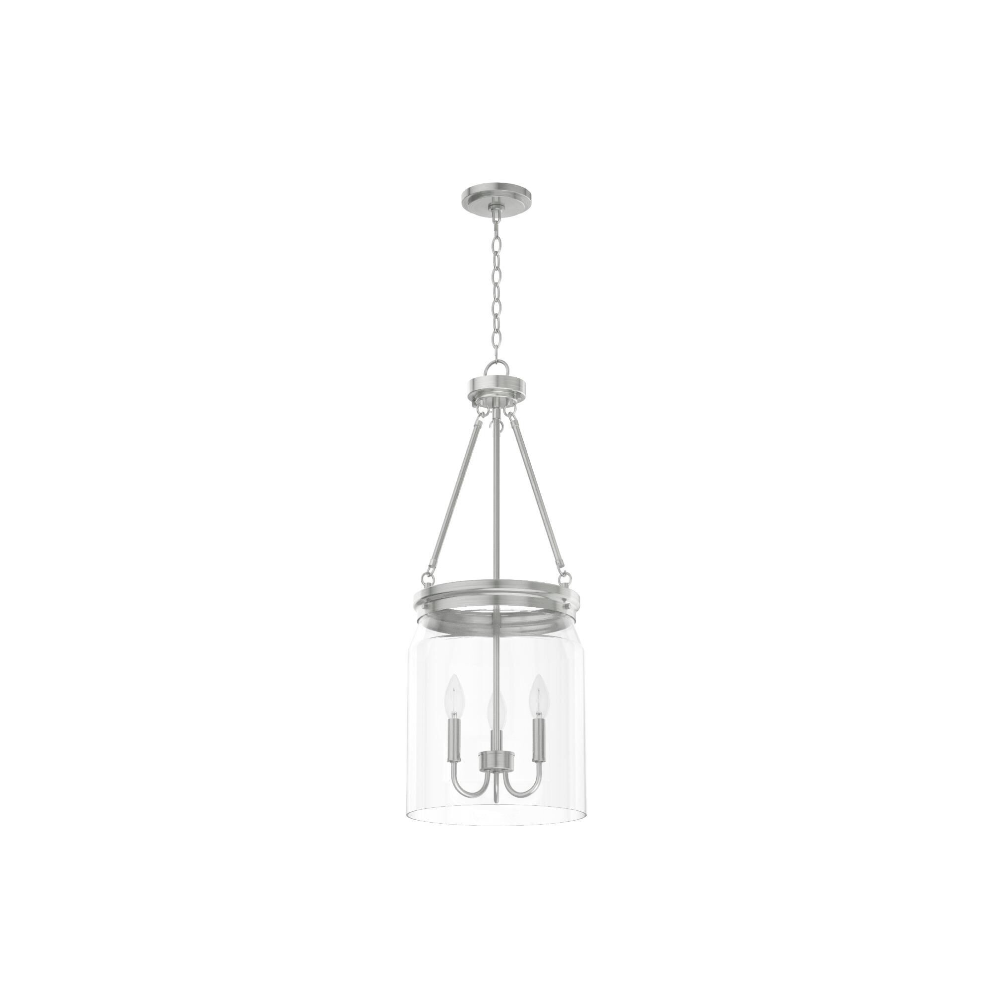 Devon Park 12 Inch 3 Light Mini Chandelier by Hunter Fan