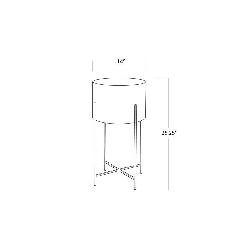 Bone Drum 25 Inch Accent Table by Regina Andrew