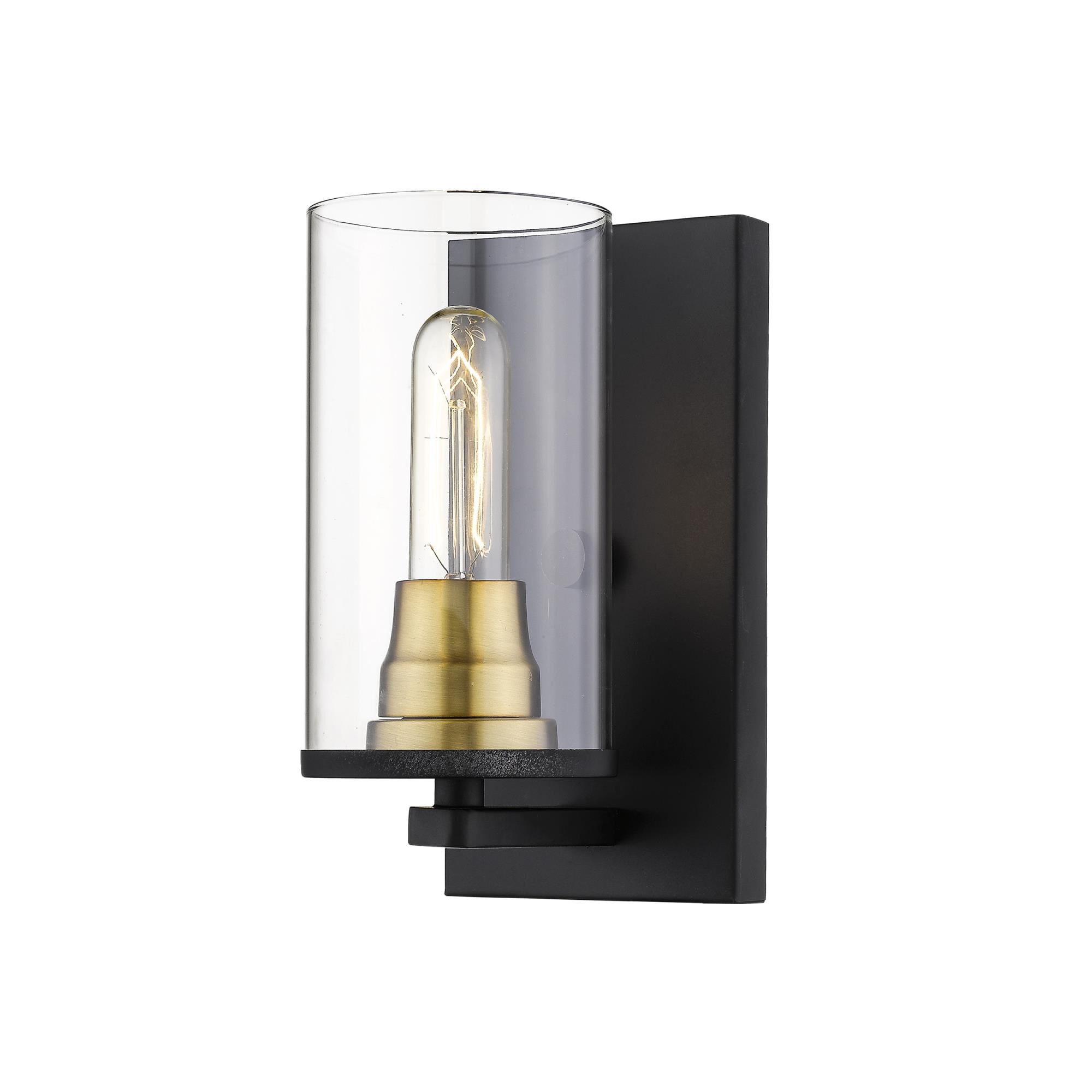 Shown in Matte Black - Heirloom Bronze finish and Clear glass