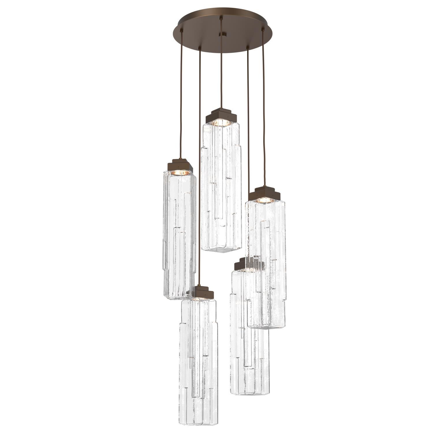 Ledgestone Multi Light Pendant by Hammerton Studio