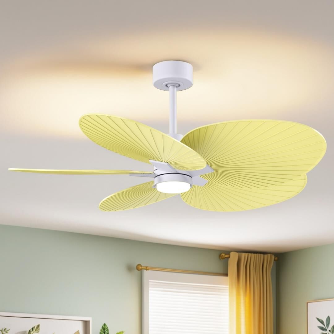 Alessandra Tropical Outdoor Rated 48 Inch Ceiling Fan with Light Kit by Matthews Fan Company