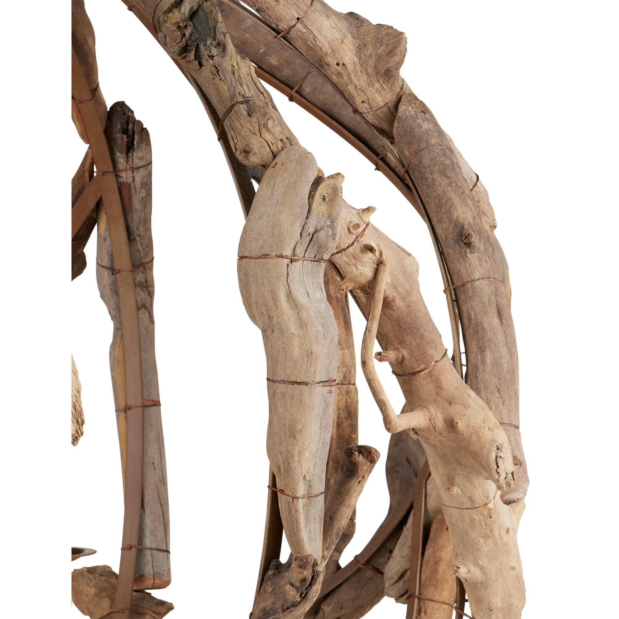 Driftwood 29 Inch 3 Light Chandelier by Currey and Company