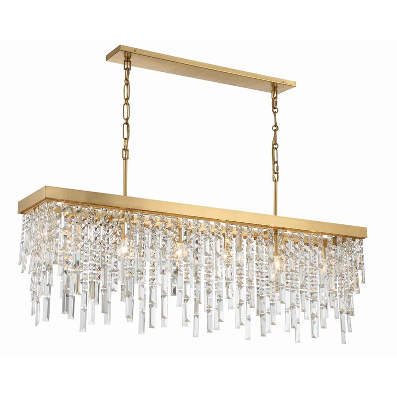Winfield Medium Linear Chandelier by Crystorama