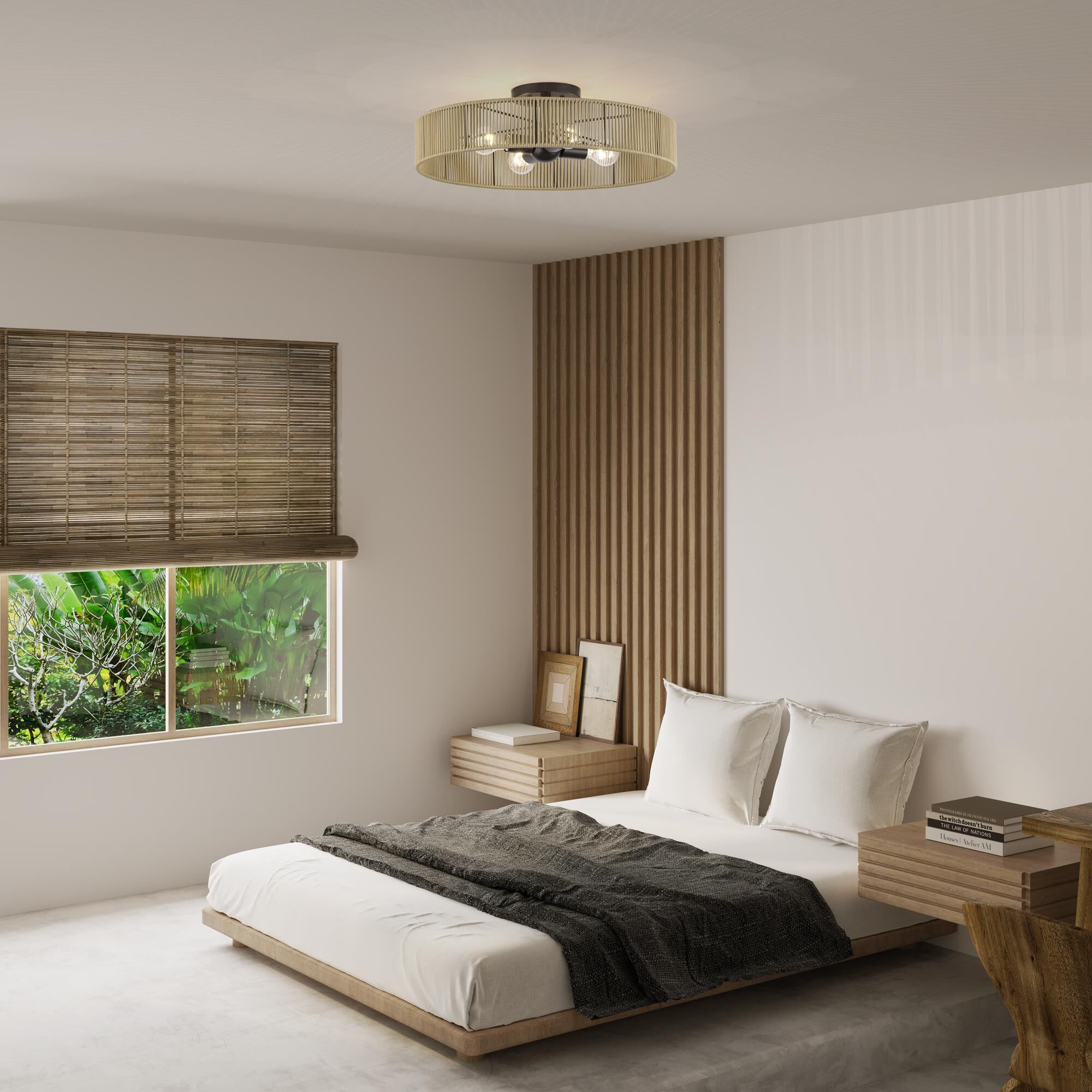 Goldiemesh 22 Inch Semi Flush Mount by Livex Lighting