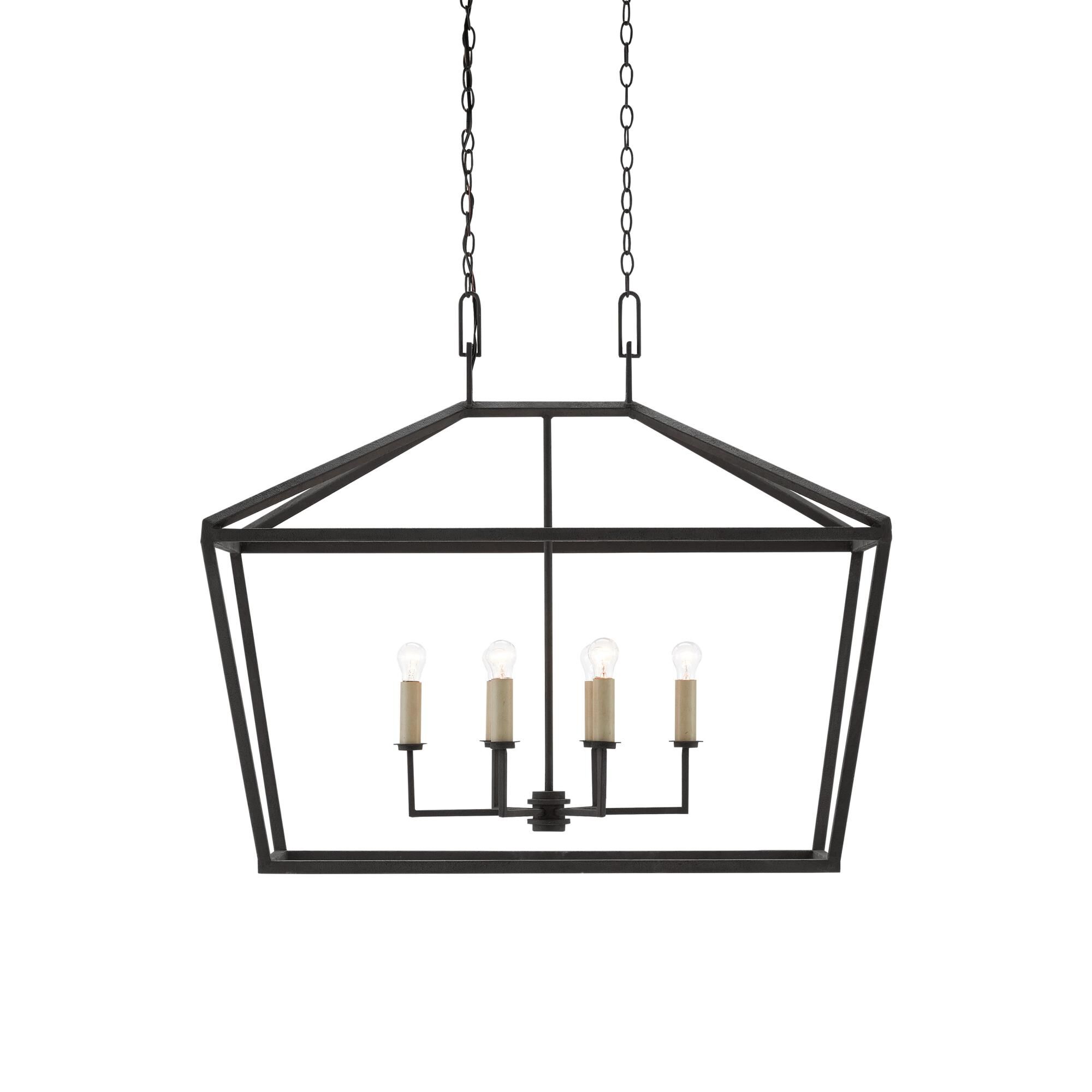 Denison 40 Inch 6 Light Linear Suspension Light by Currey and Company