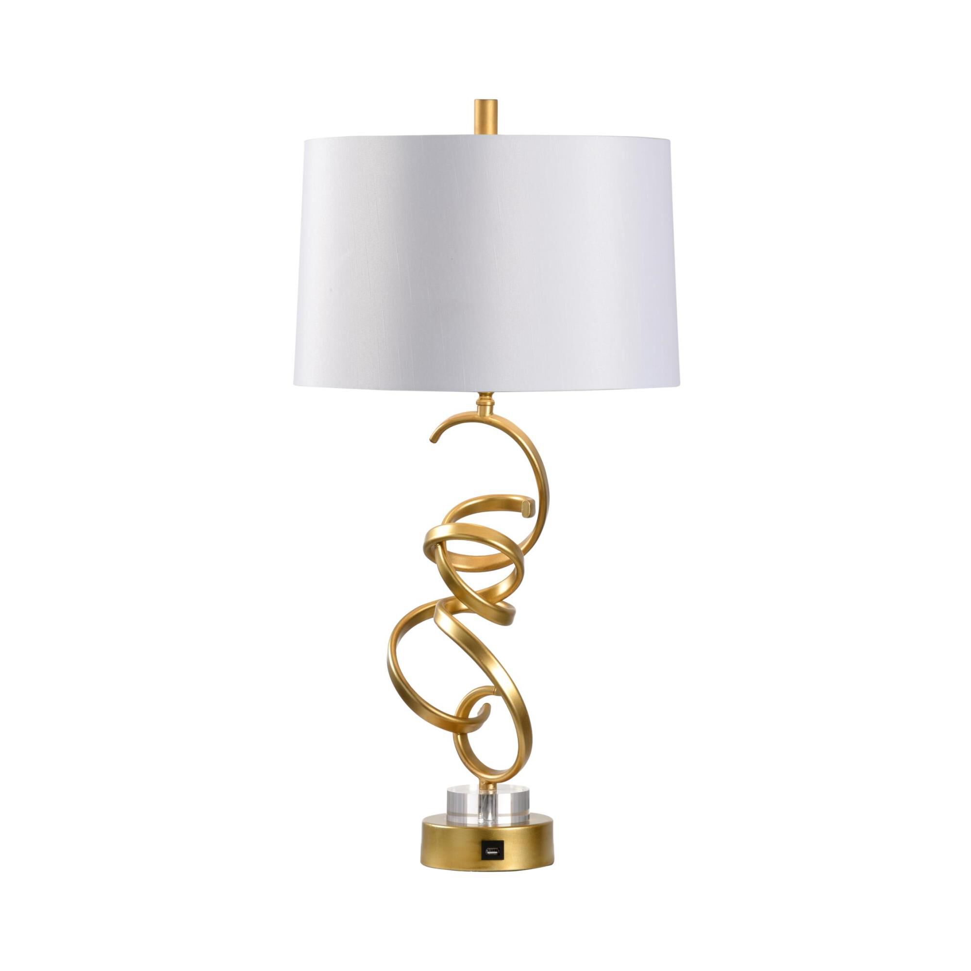 Swirl Gold Table Lamp by Chelsea House