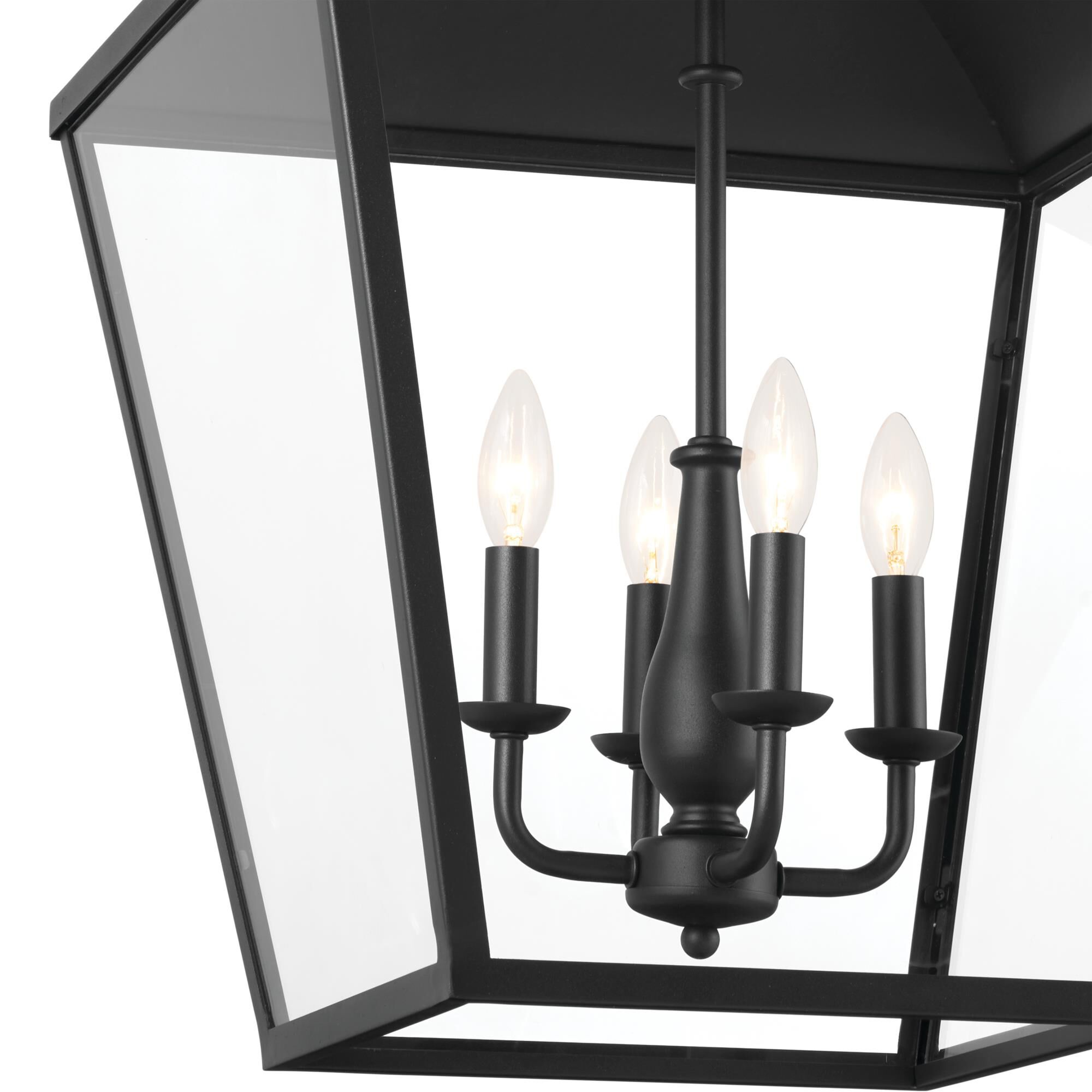 Shown in Textured Black finish and Transparent glass