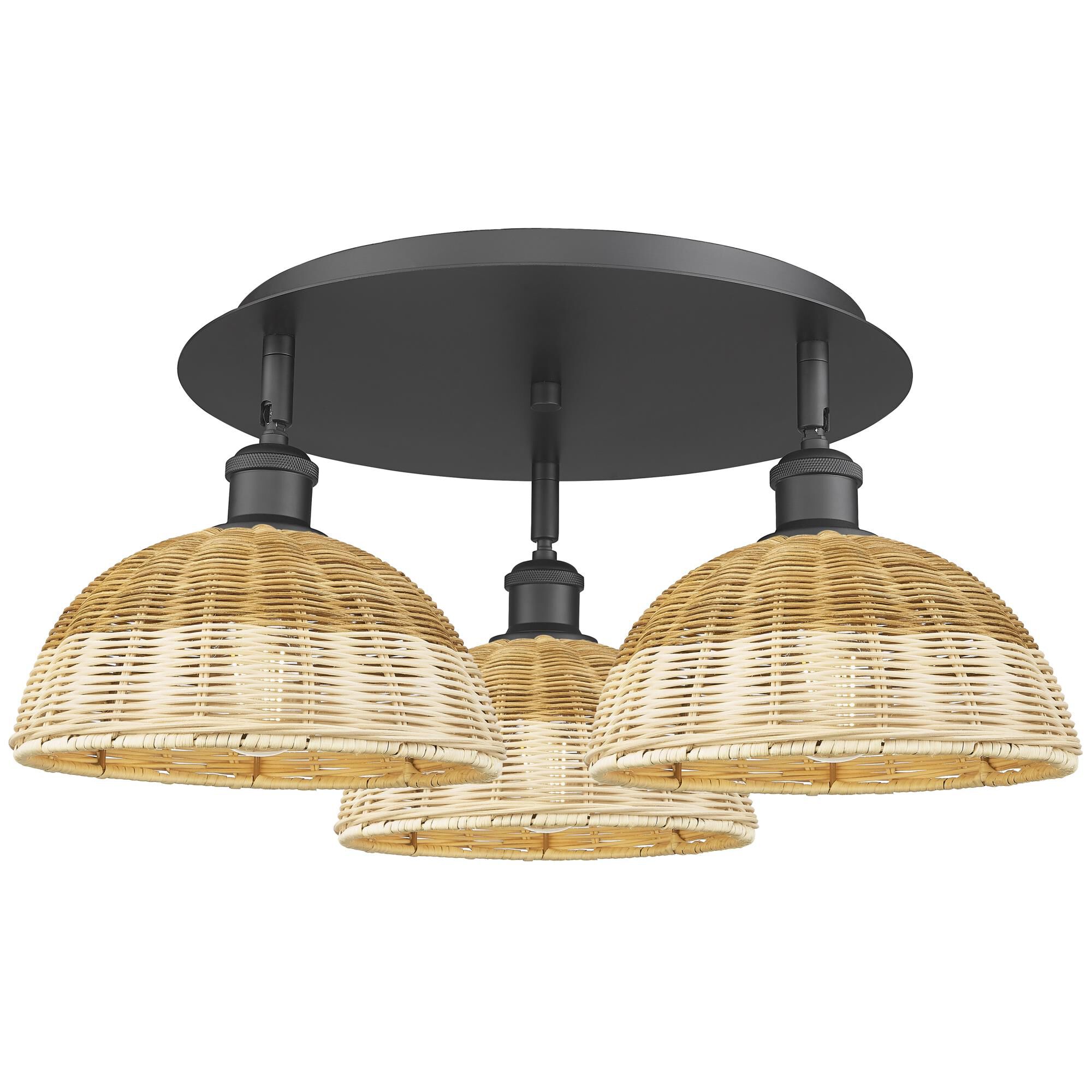 Bruno Marashlian Bristol Natural II 21 Inch Flush Mount by Innovations Lighting