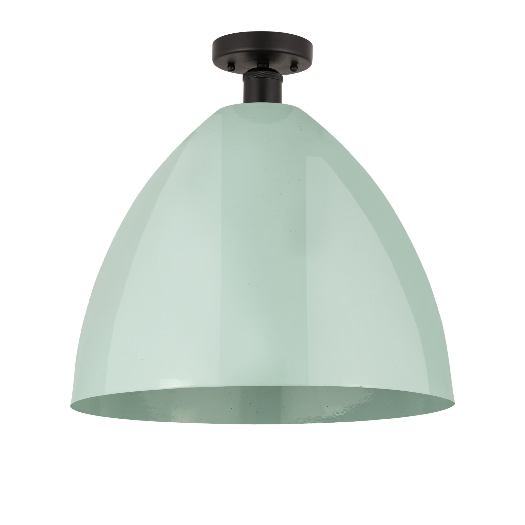 Shown in Oil Rubbed Bronze and Seafoam finish and Seafoam Metal shade