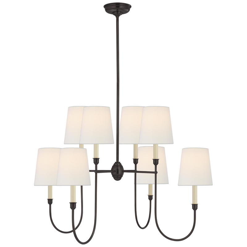 Thomas O'Brien Vendome 36 Inch 8 Light Chandelier by Visual Comfort Signature Collection