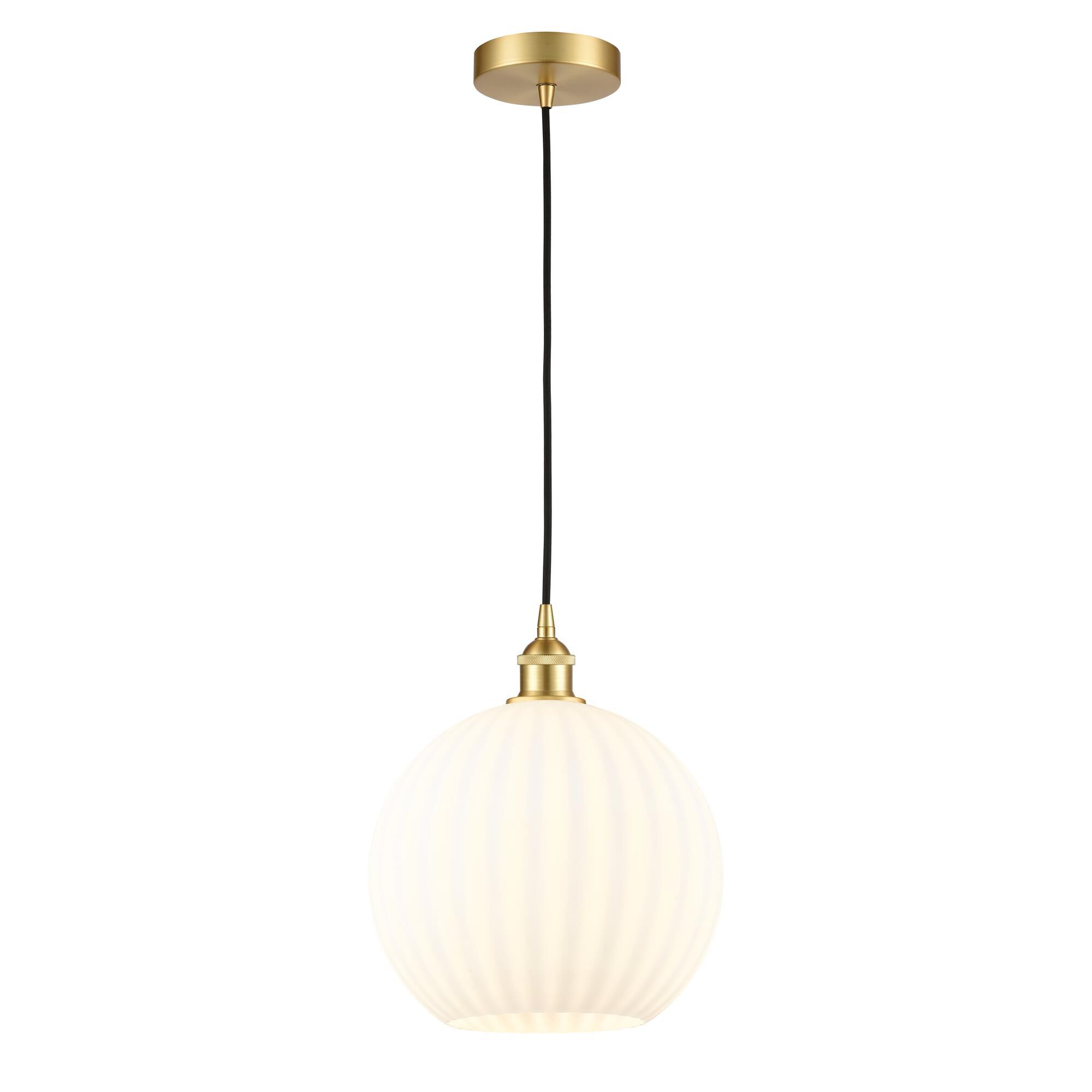 Bruno Marashlian White Venetian 12 Inch Mini Pendant by Innovations Lighting