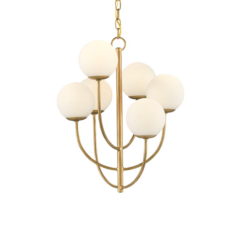 Sunnylands 6 Light Mini Chandelier by Currey and Company