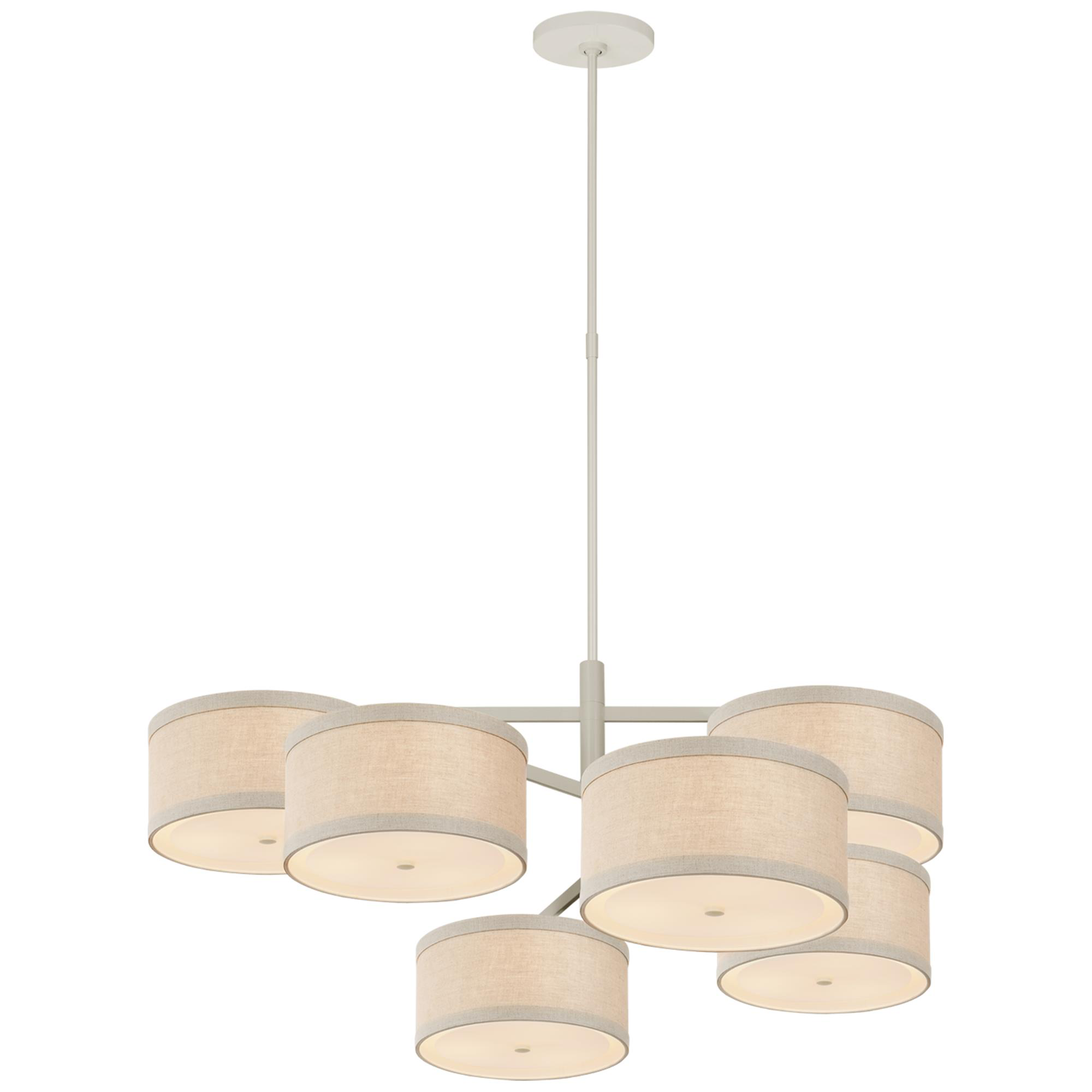 Shown in Light Cream finish and Natural Linen shade