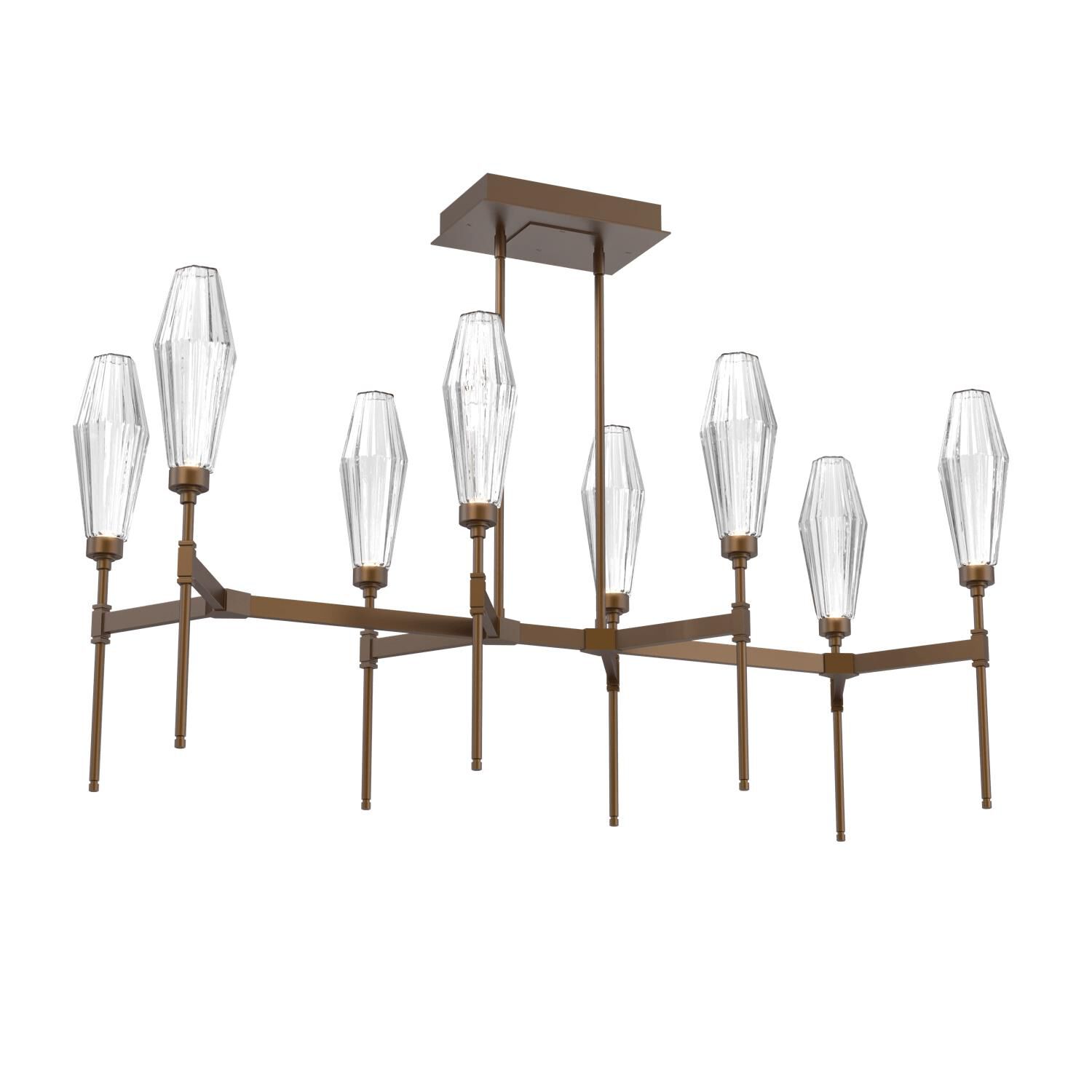 Shown in Flat Bronze finish and Clear glass