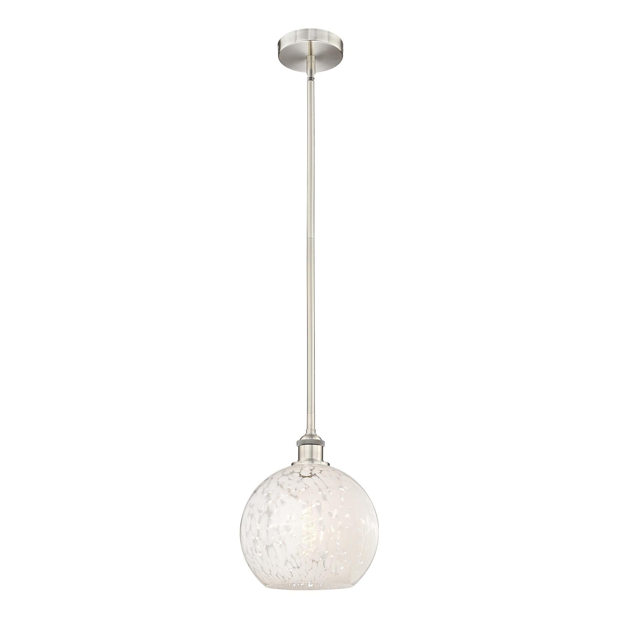 Bruno Marashlian White Mouchette Mini Pendant by Innovations Lighting