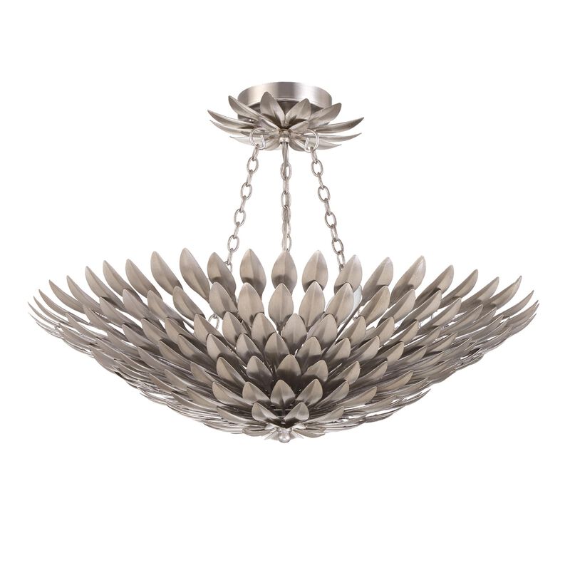Broche 24 Inch 6 Light Semi Flush Mount by Crystorama