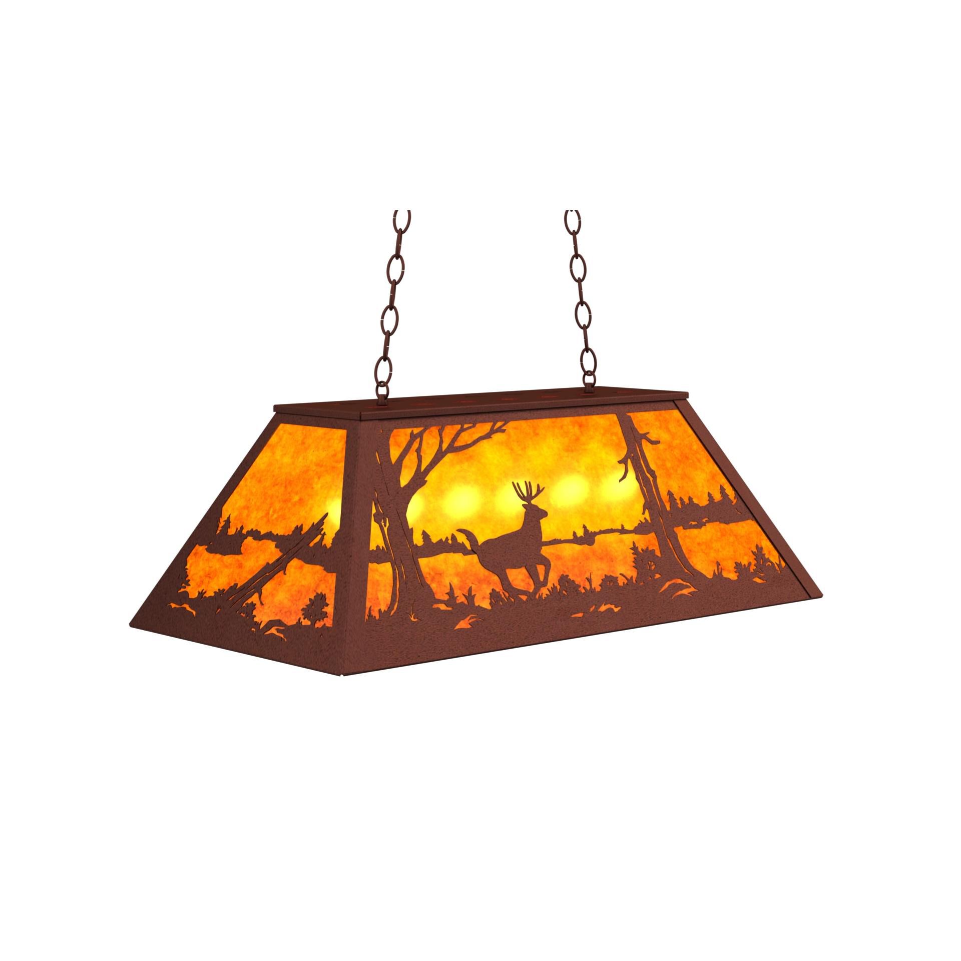 Deer At Lake 33 Inch Billiard Light by Meyda Lighting