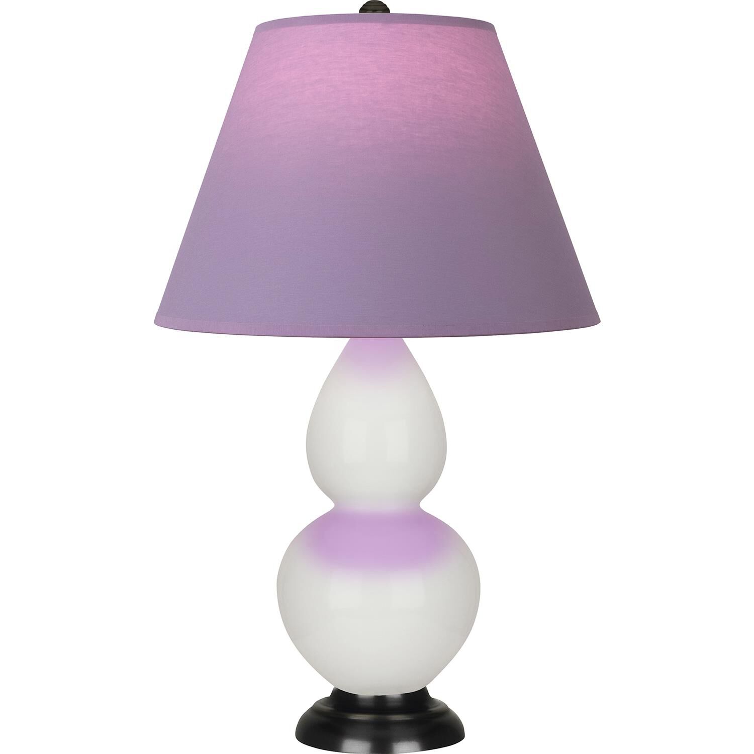 Shown in Lily finish and Lavender and Plum shade and Deep Patina Bronze accent