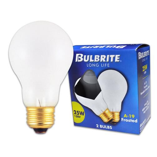 25 Watt A19 Incandescent Light Bulb,