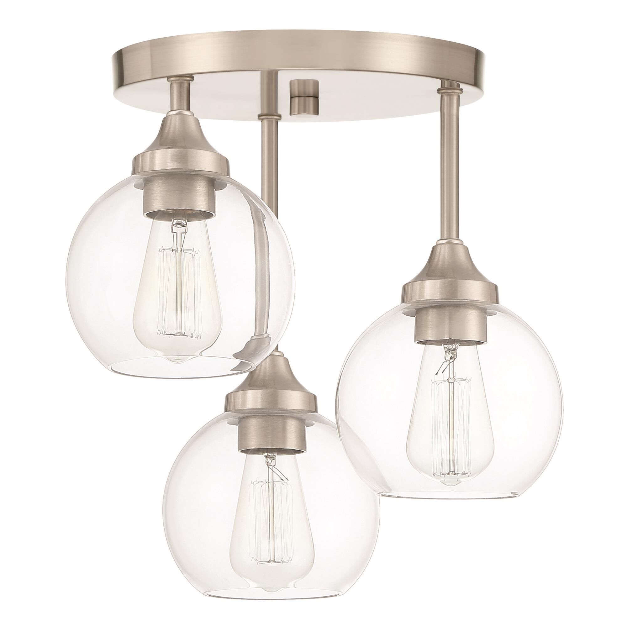 Glenda 14 Inch Semi Flush Mount,