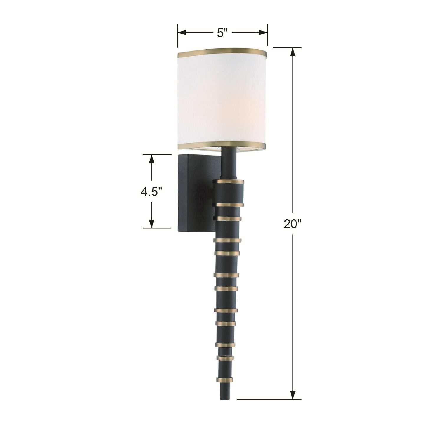 Crystorama Sloane 20 Inch Wall Sconce