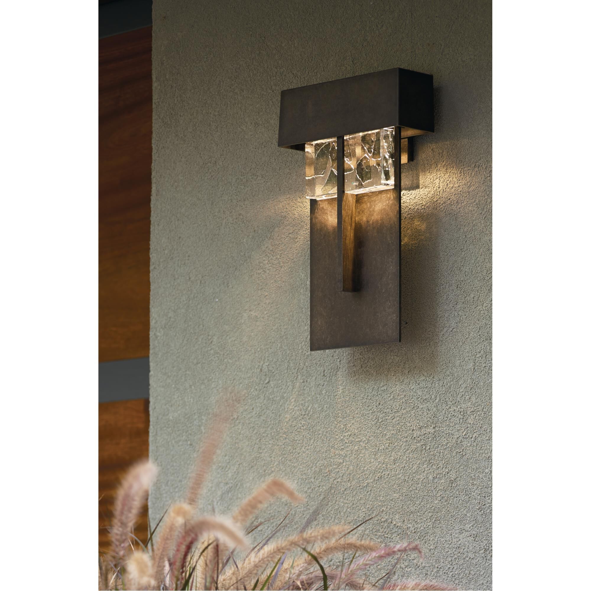 Hubbardton Forge Shard Large 14 Inch Tall LED Outdoor Wall Light