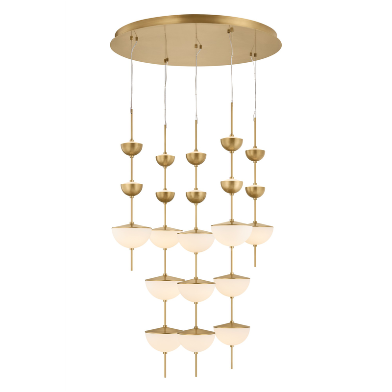 Zhora 38 Inch Chandelier by Sonneman