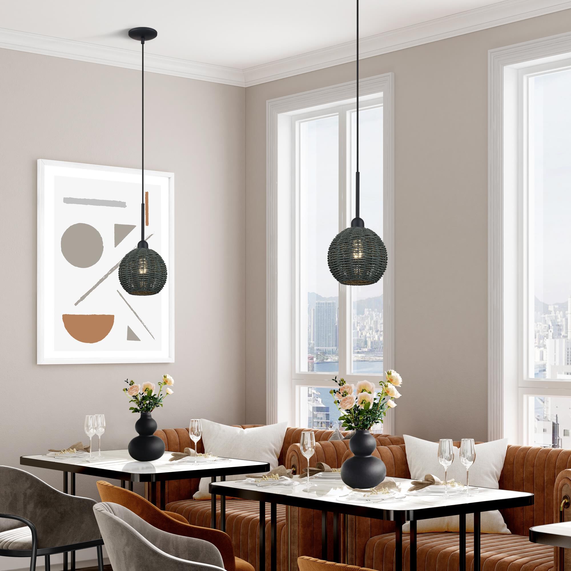 Deluna 8 Inch Mini Pendant by Livex Lighting