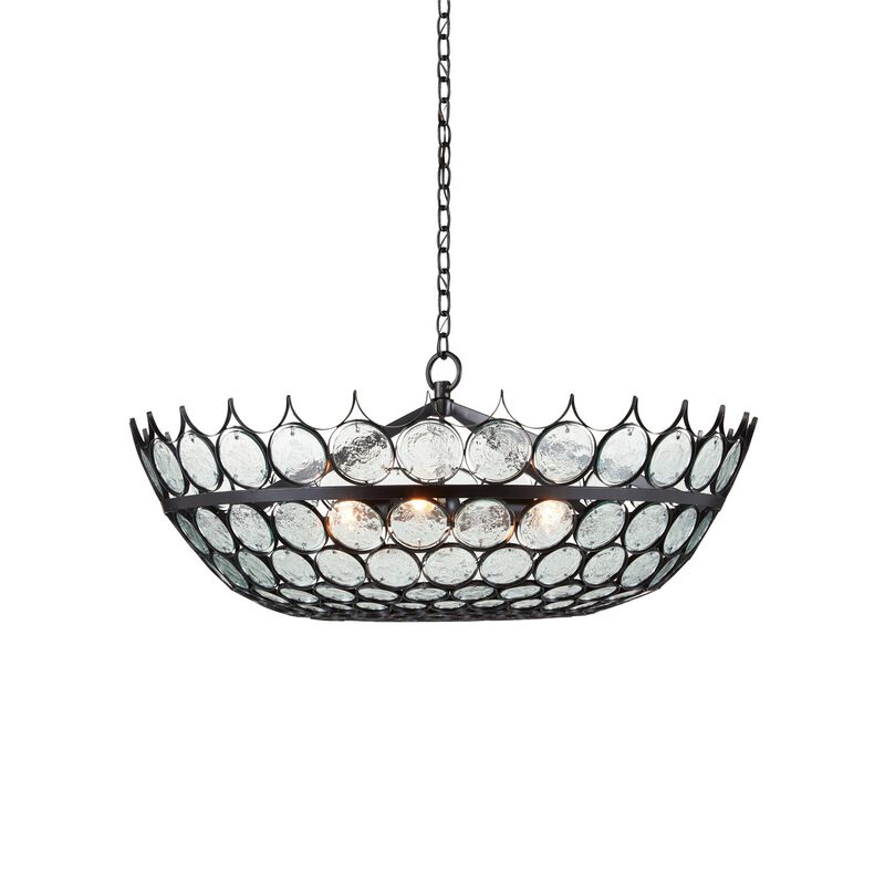 Bunny Williams Augustus 38 Inch 3 Light Chandelier by Currey and Company