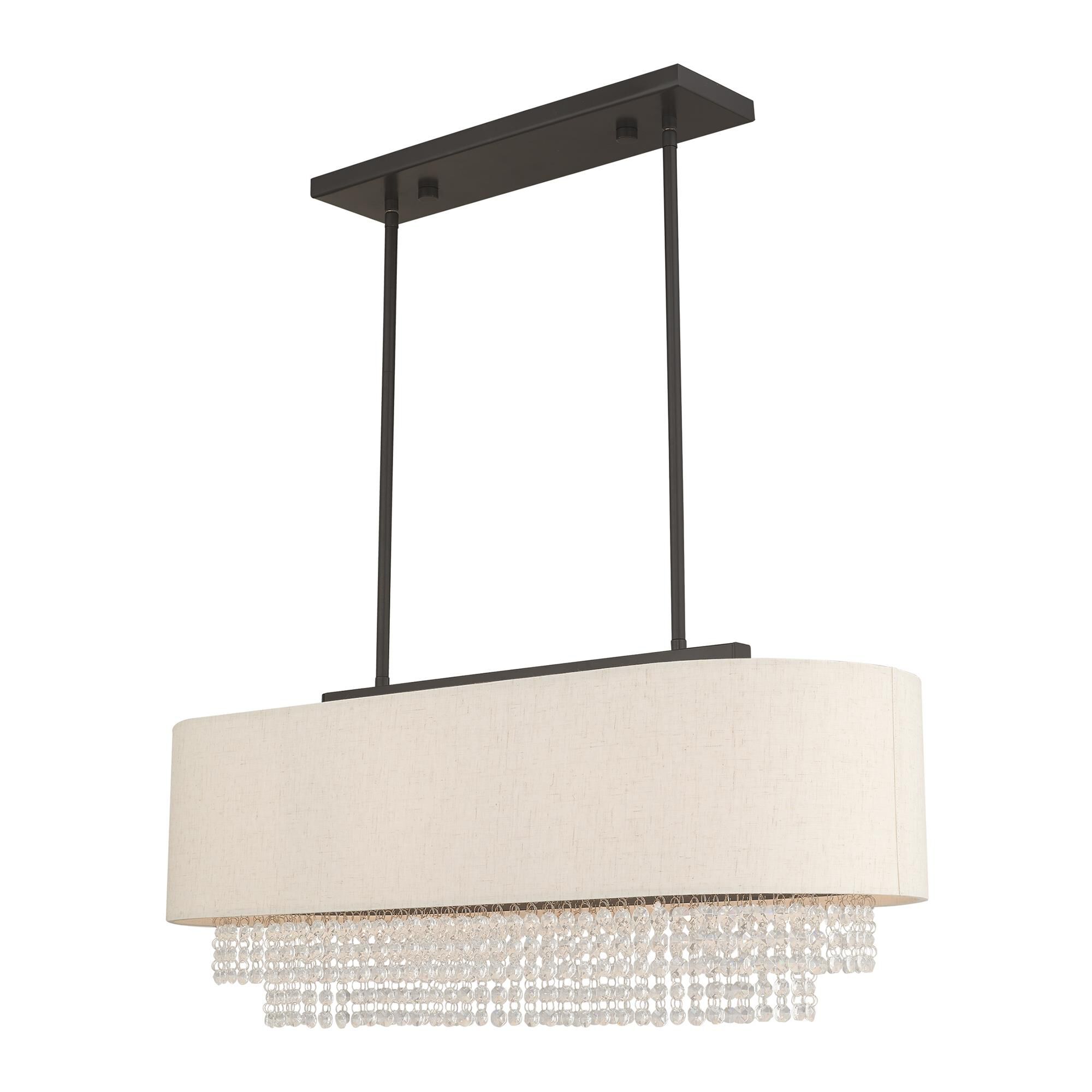 Carlisle 31 Inch 3 Light Linear Suspension Light by Livex Lighting