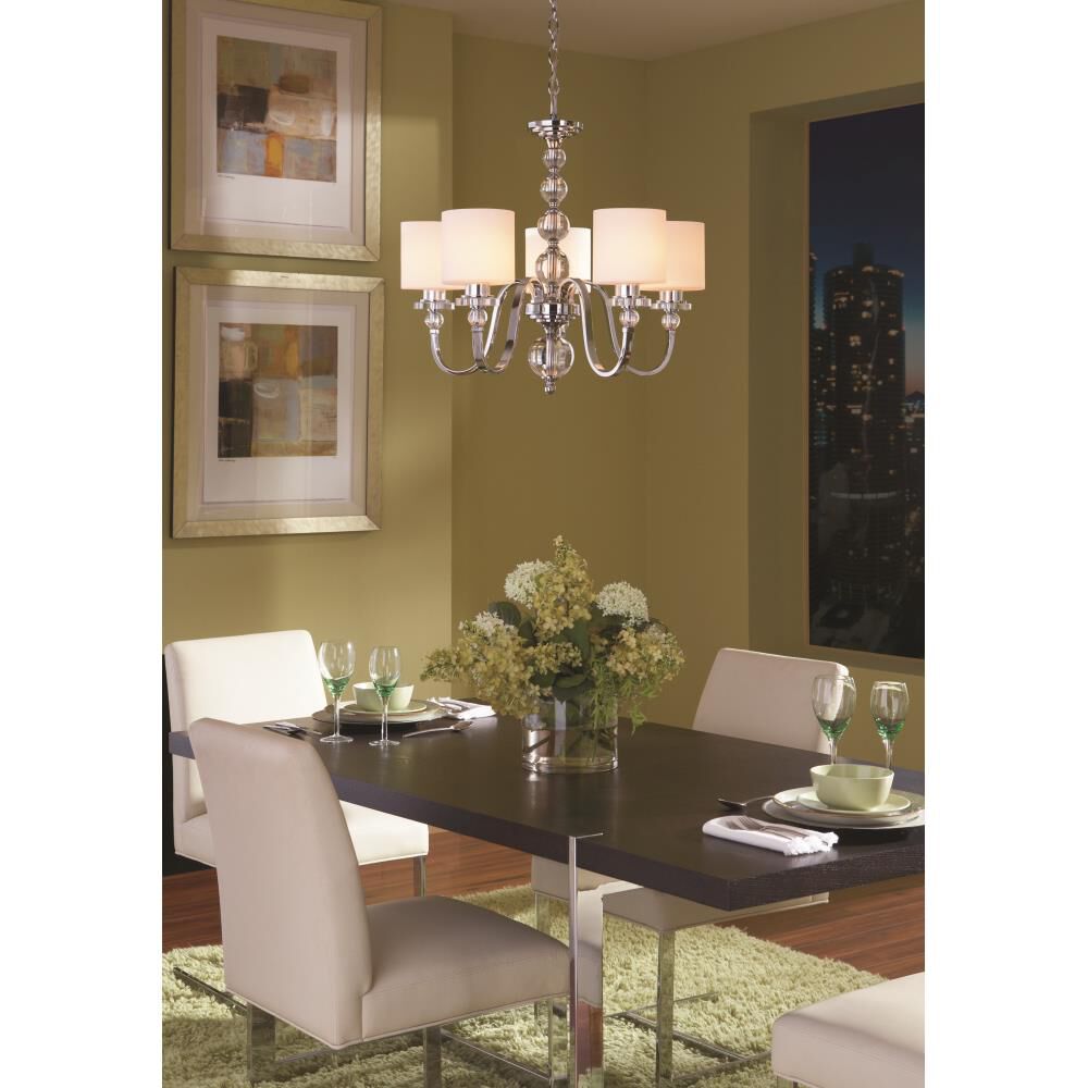 Shown in Polished Chrome finish and Opal Etched glass 