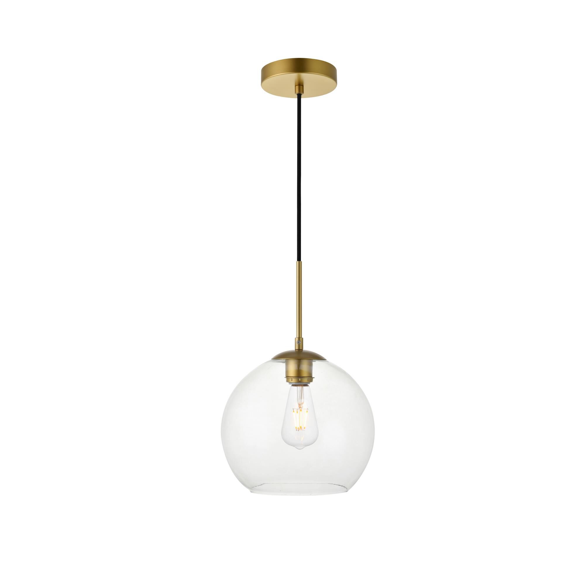 Baxter 10 Inch Mini Pendant by Elegant Lighting