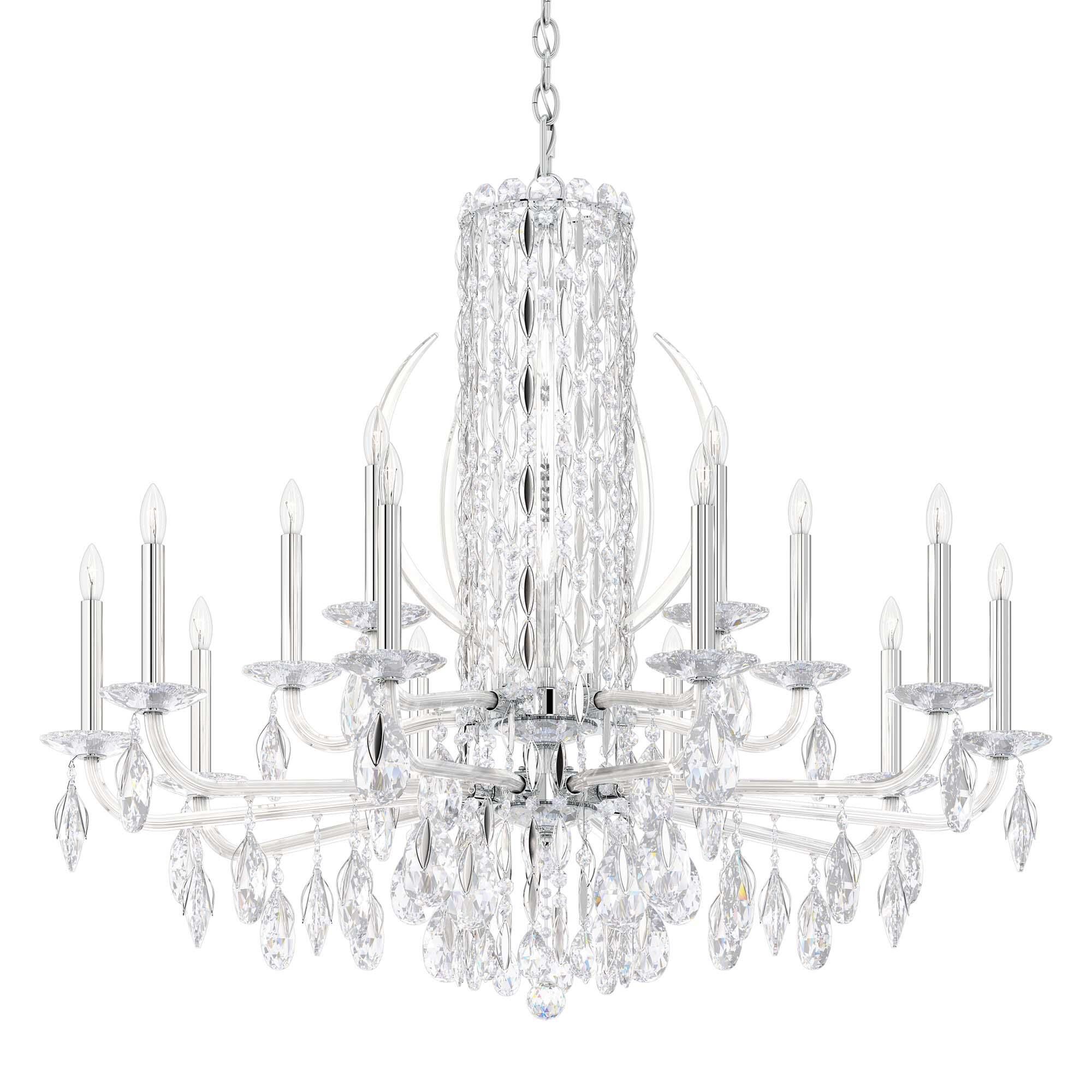 Shown in Polished Stainless Steel finish and Clear Radiance crystal