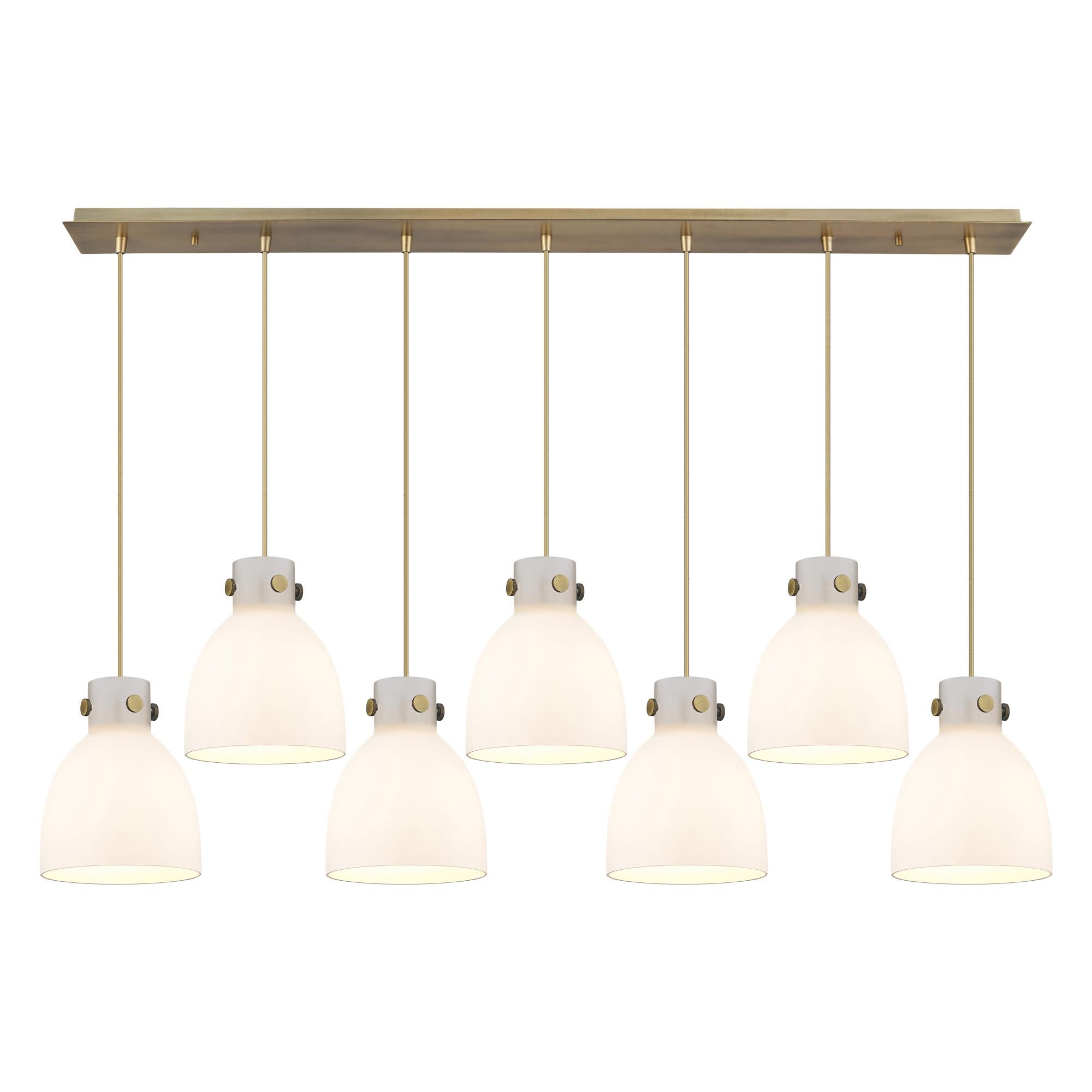 Bruno Marashlian Newton Bell 51 Inch 7 Light Linear Suspension Light by Innovations Lighting