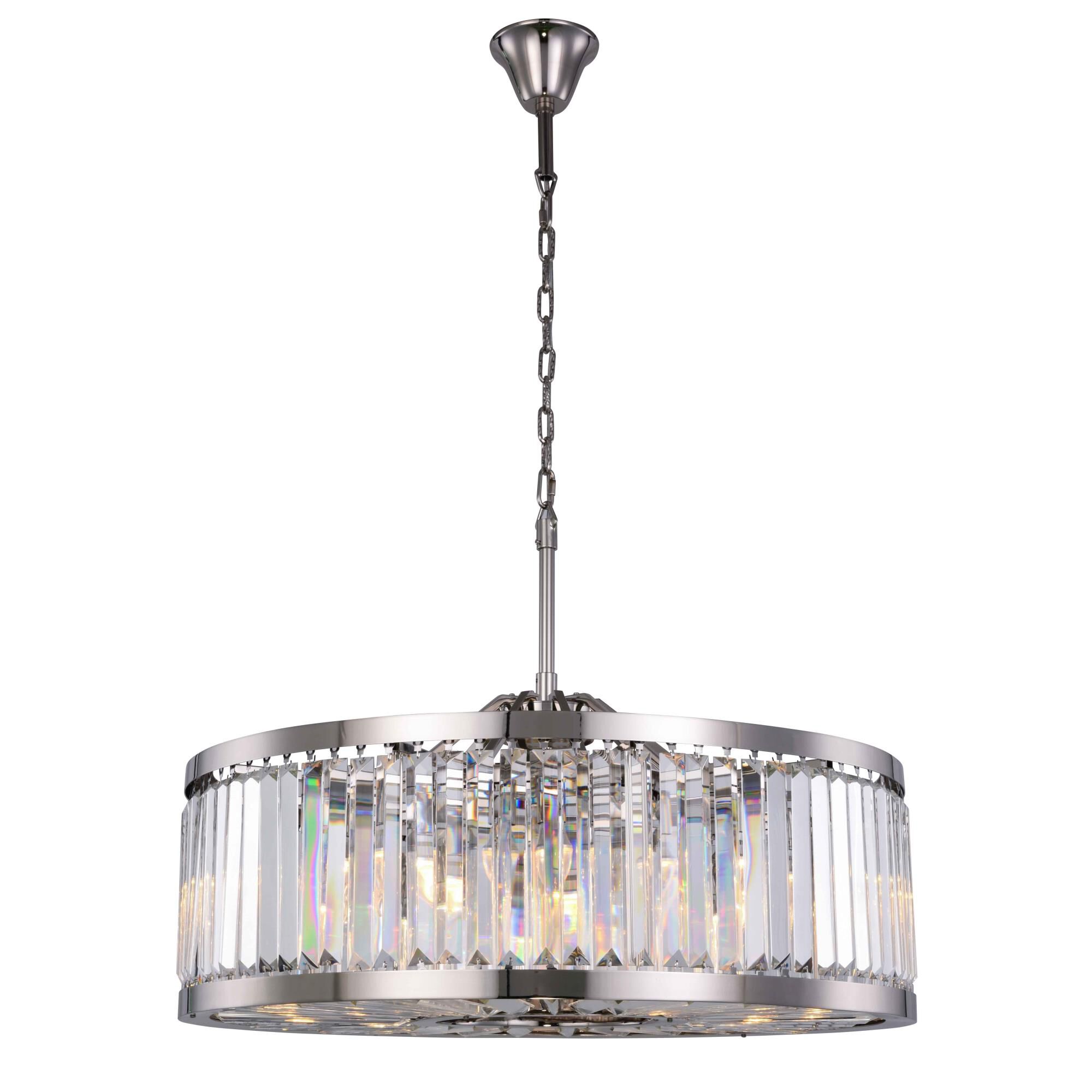 Shown in Polished Nickel finish and Royal Cut crystal and Clear accent