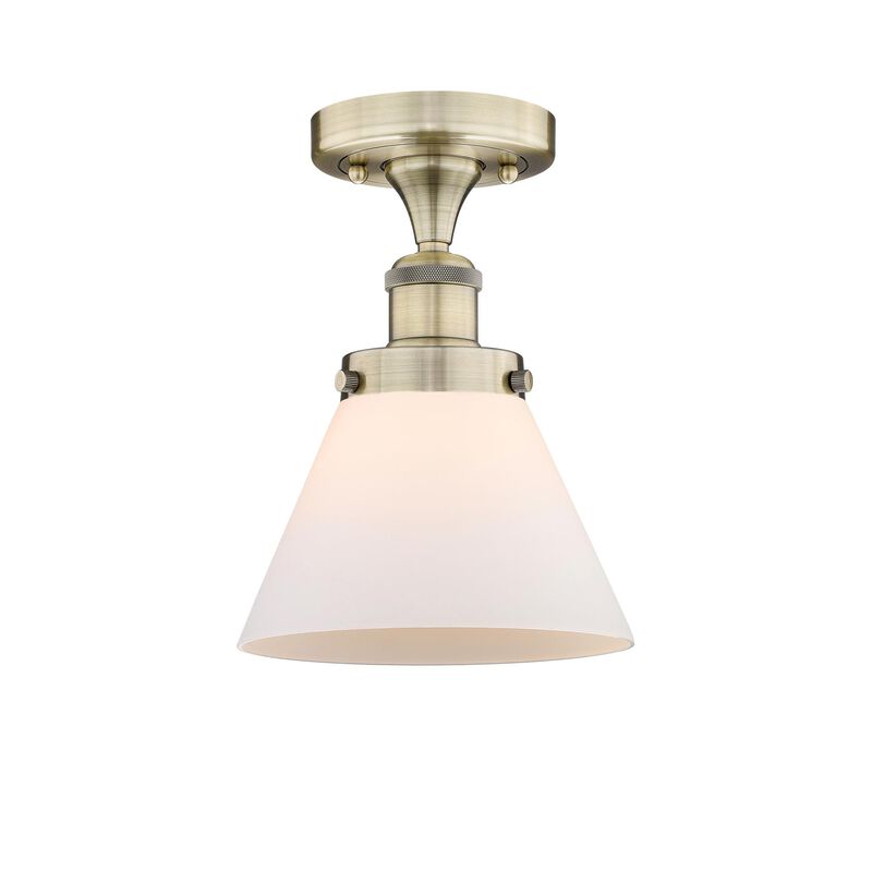 Bruno Marashlian Cone 7 Inch 1 Light Semi Flush Mount by Innovations Lighting
